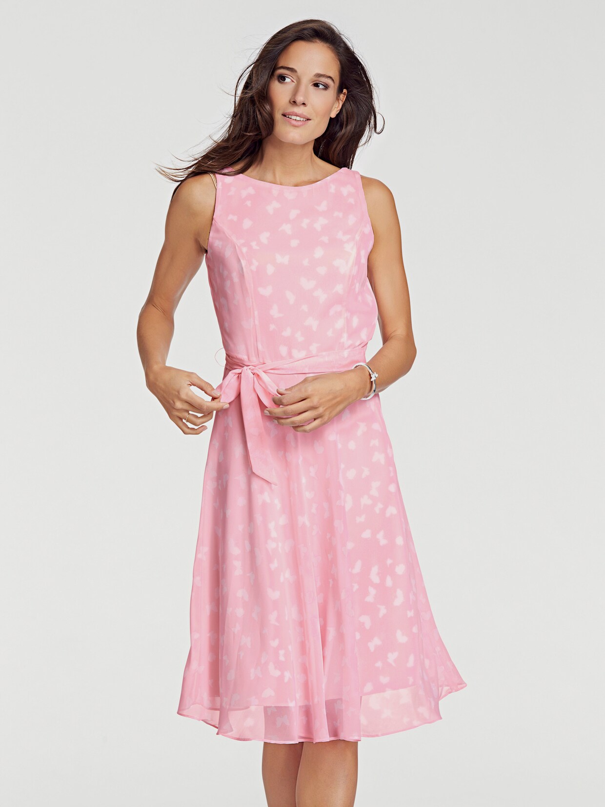 heine Jurk met print - roze/offwhite