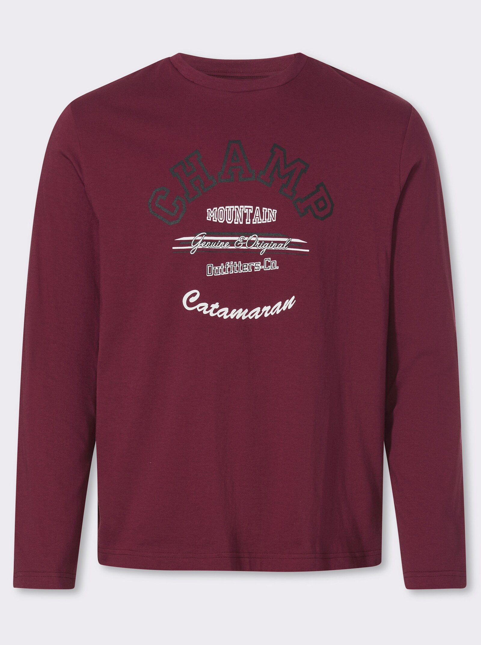 Catamaran Langarmshirt - bordeaux-bedruckt