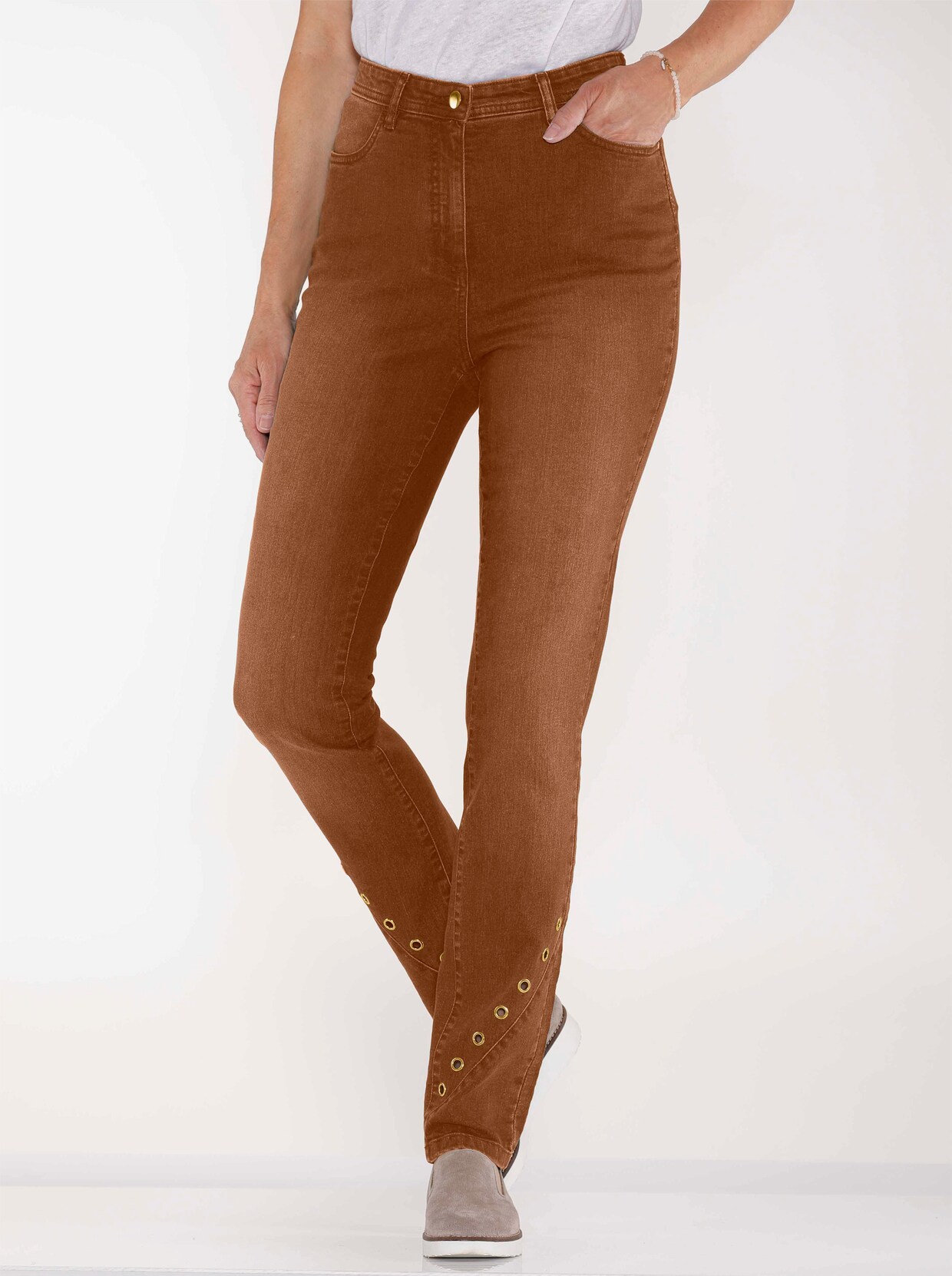 Džíny - koňaková-denim