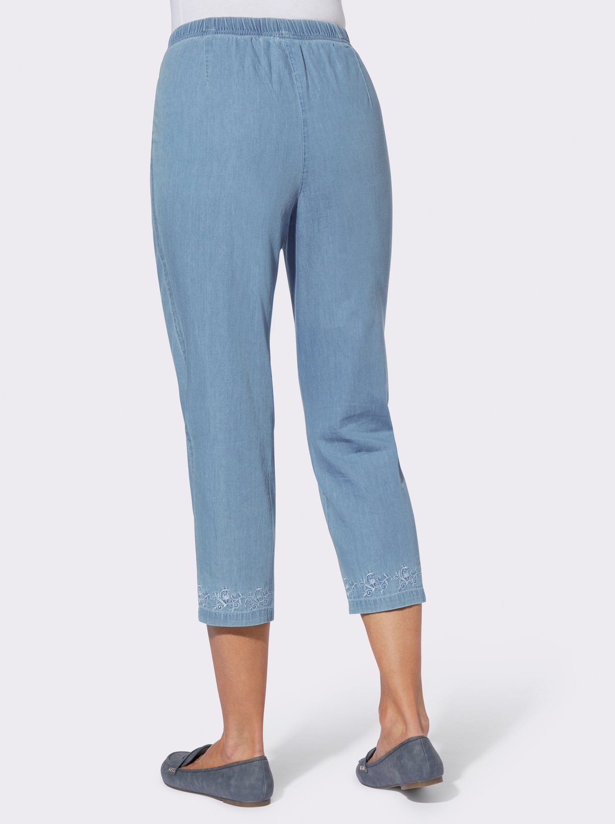 Ankle jeans - blue-bleached