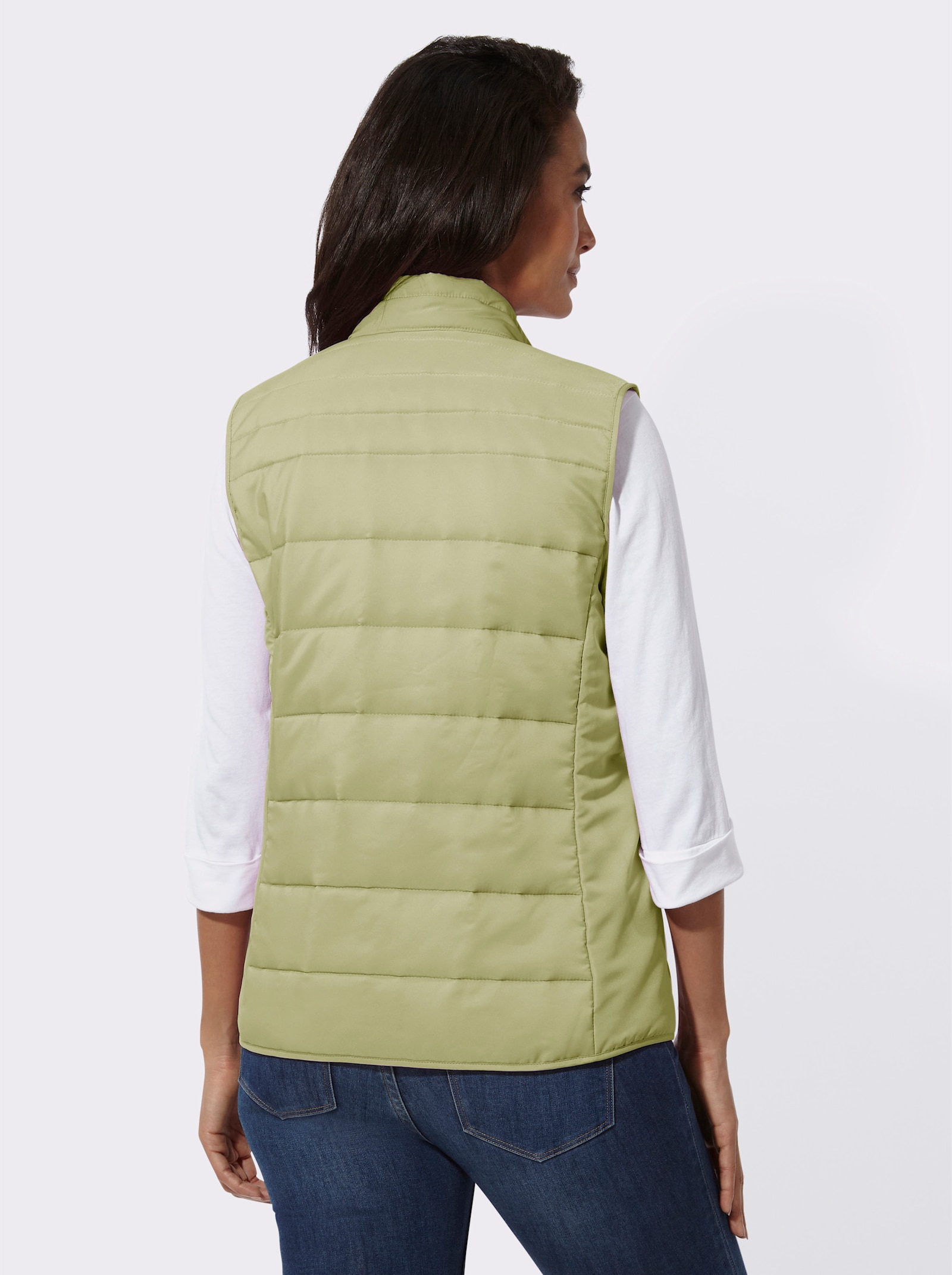 Steppweste mit leichter Wattierung - lindgrün