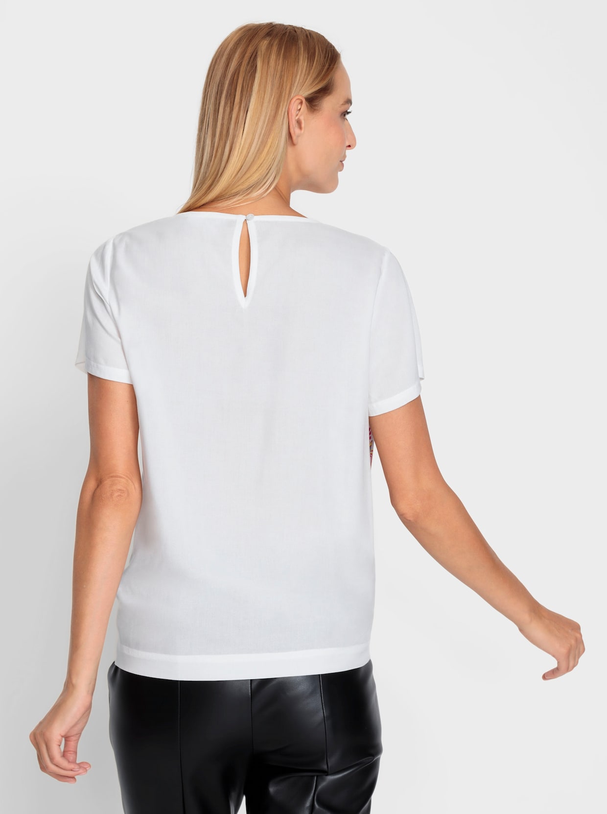 heine Blusenshirt - ecru-rosé-bedruckt