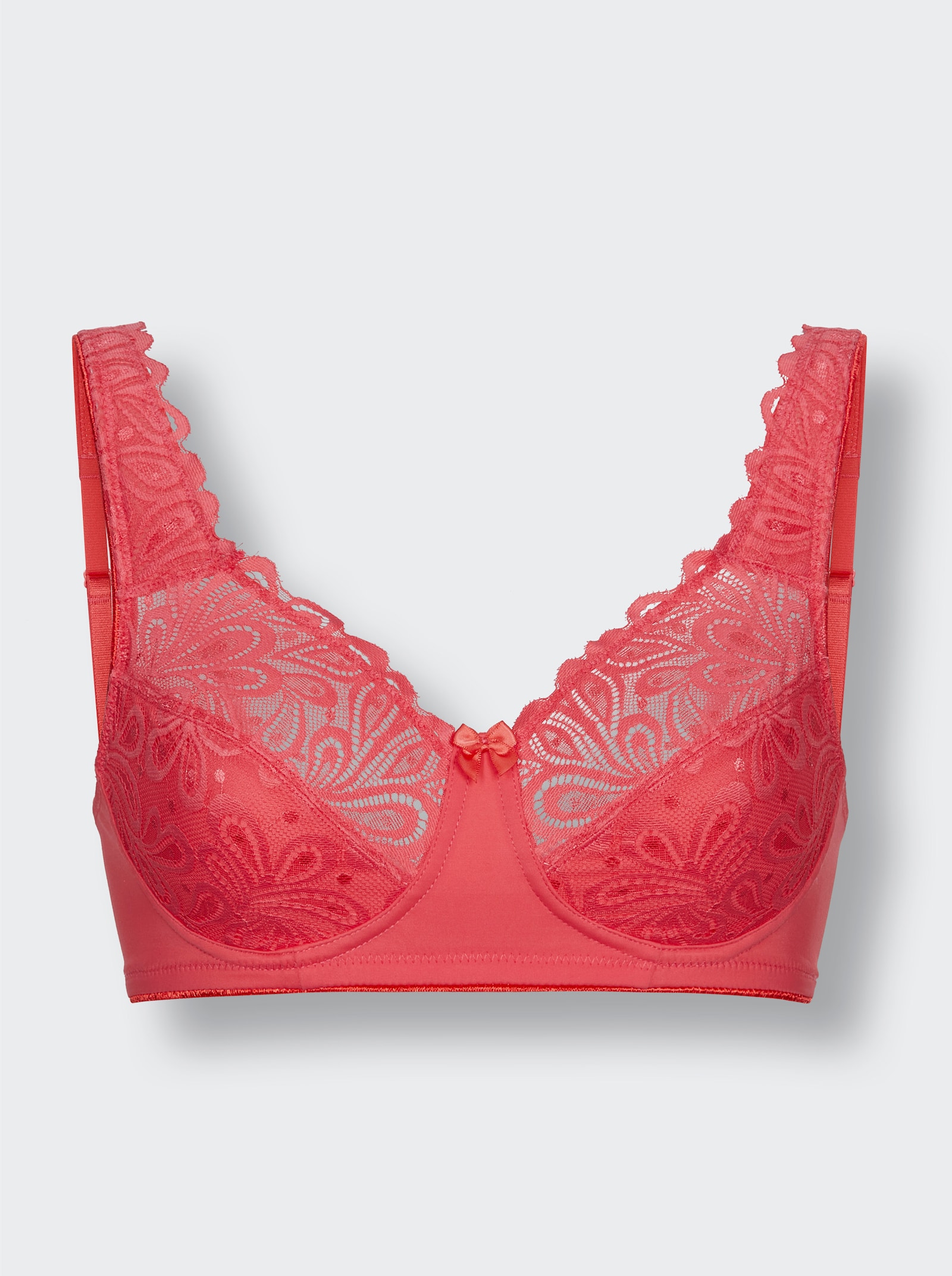 wäschepur Komfort-BH ohne Bügel mit Spitzen-Verzierung - hummer