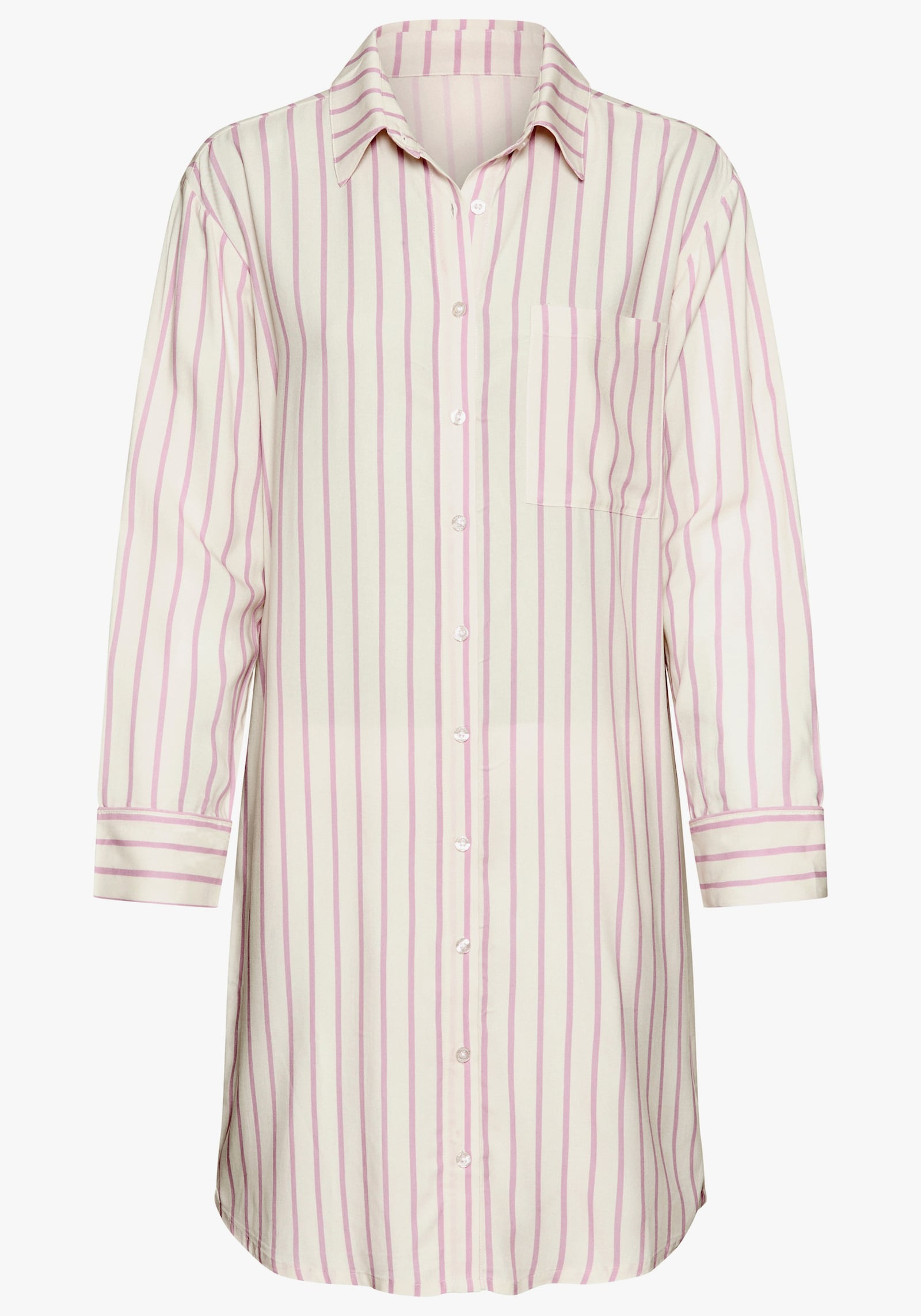 LASCANA Chemise de nuit - écru à rayures