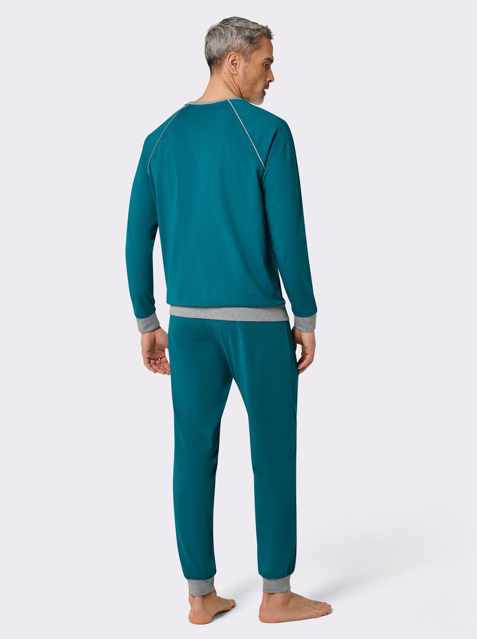 wäschepur men Schlafanzüge - marine + aquapetrol