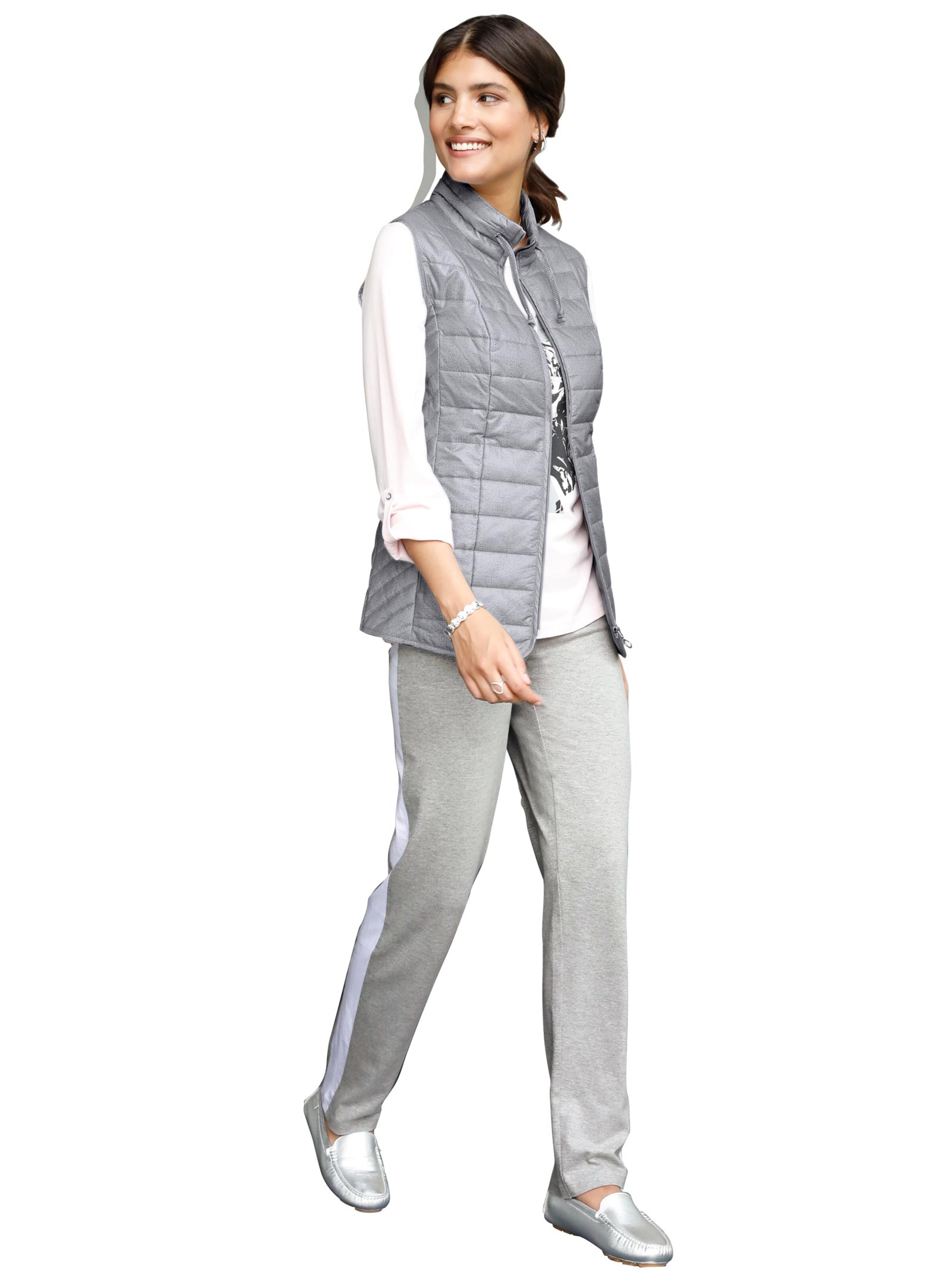 Steppweste - steingrau