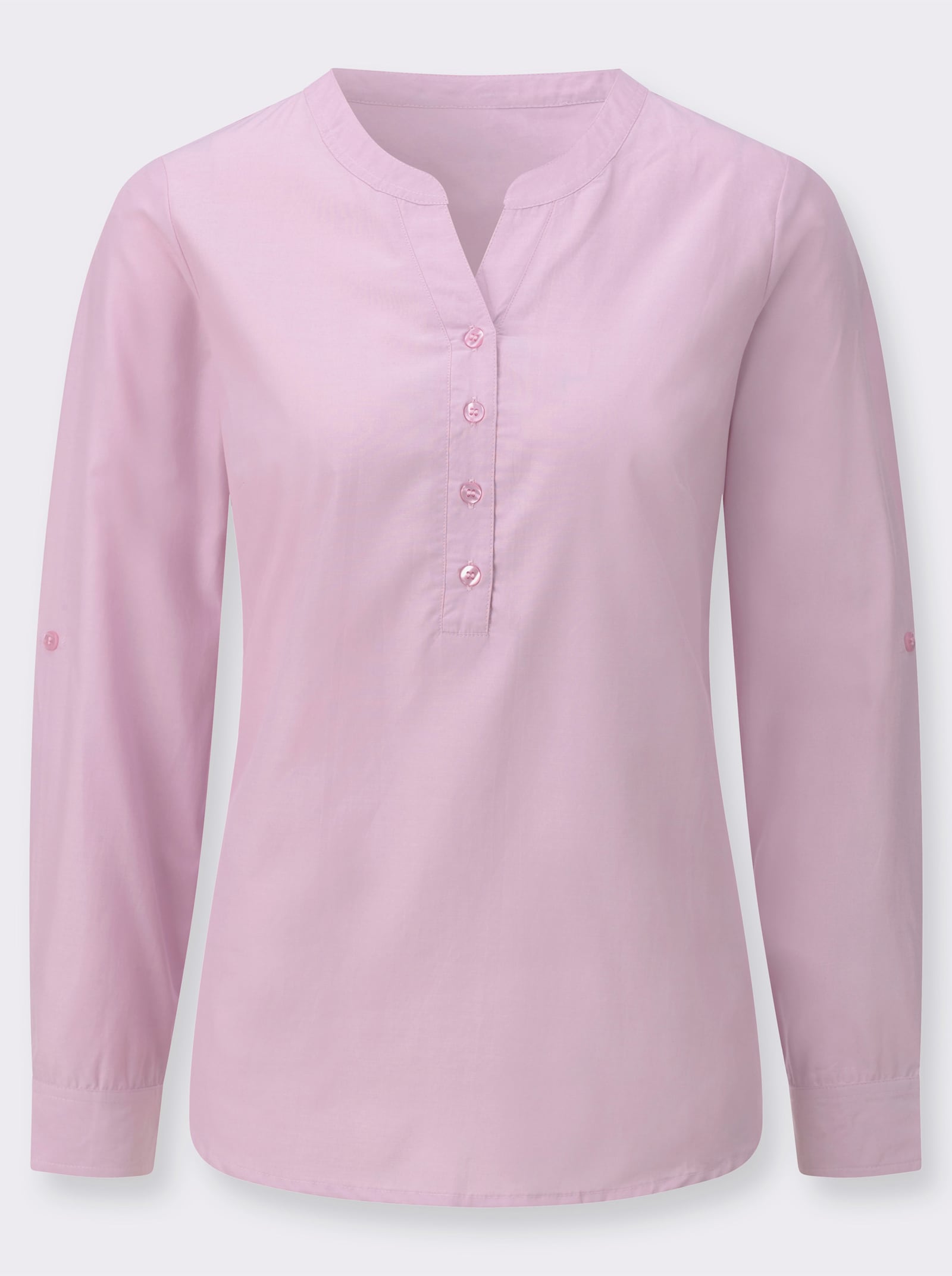 Tunika mit Kellerfalte hinten - rosé