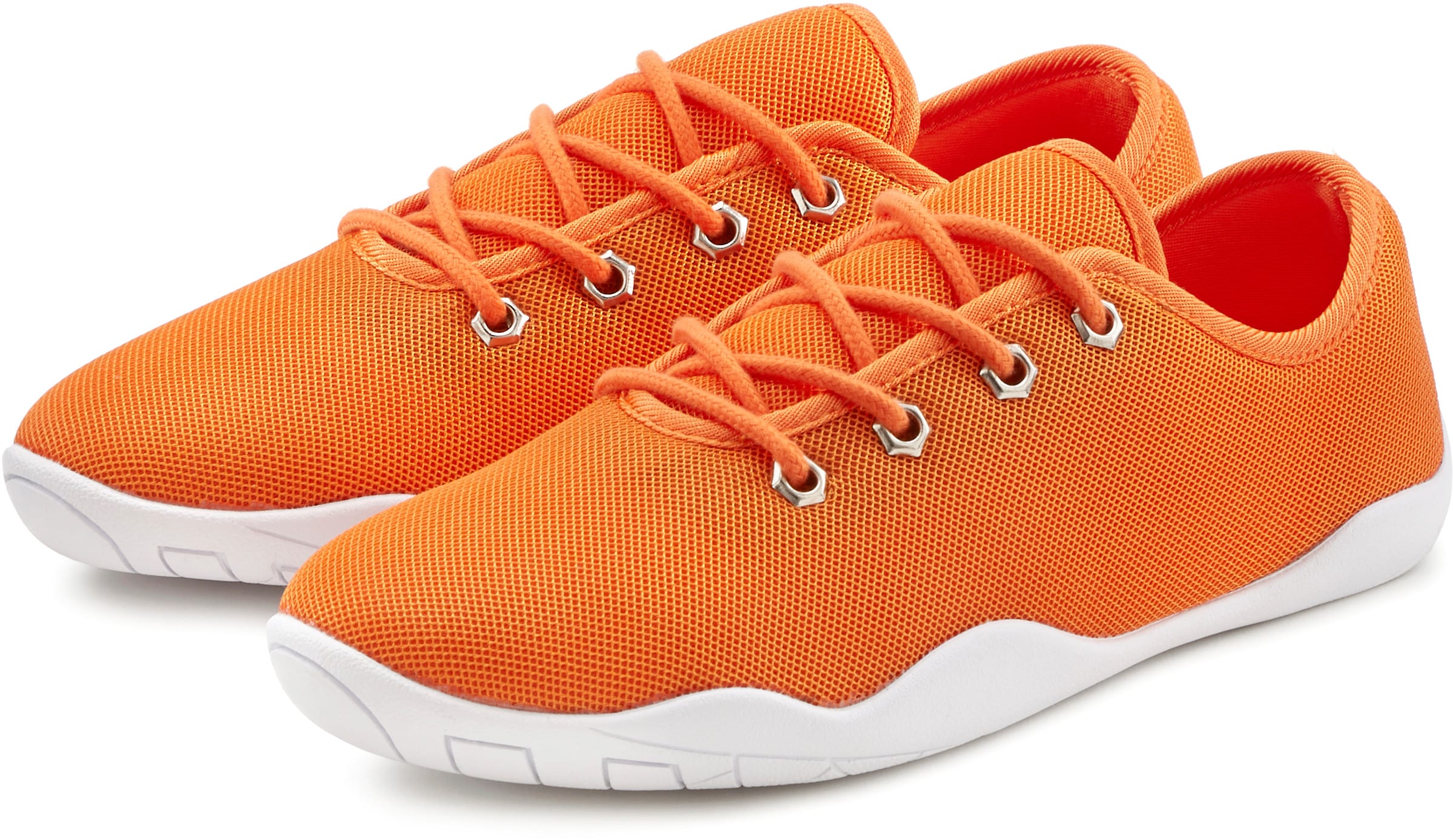 Mate X günstig Kaufen-Sneaker in orange von LASCANA. Sneaker in orange von LASCANA <![CDATA[Sneaker mit ultraflexibler und leichter Sohle von LASCANA. Obermaterial aus Mesh. Decksohle aus Textil. Laufsohle aus Synthetik.]]>. 