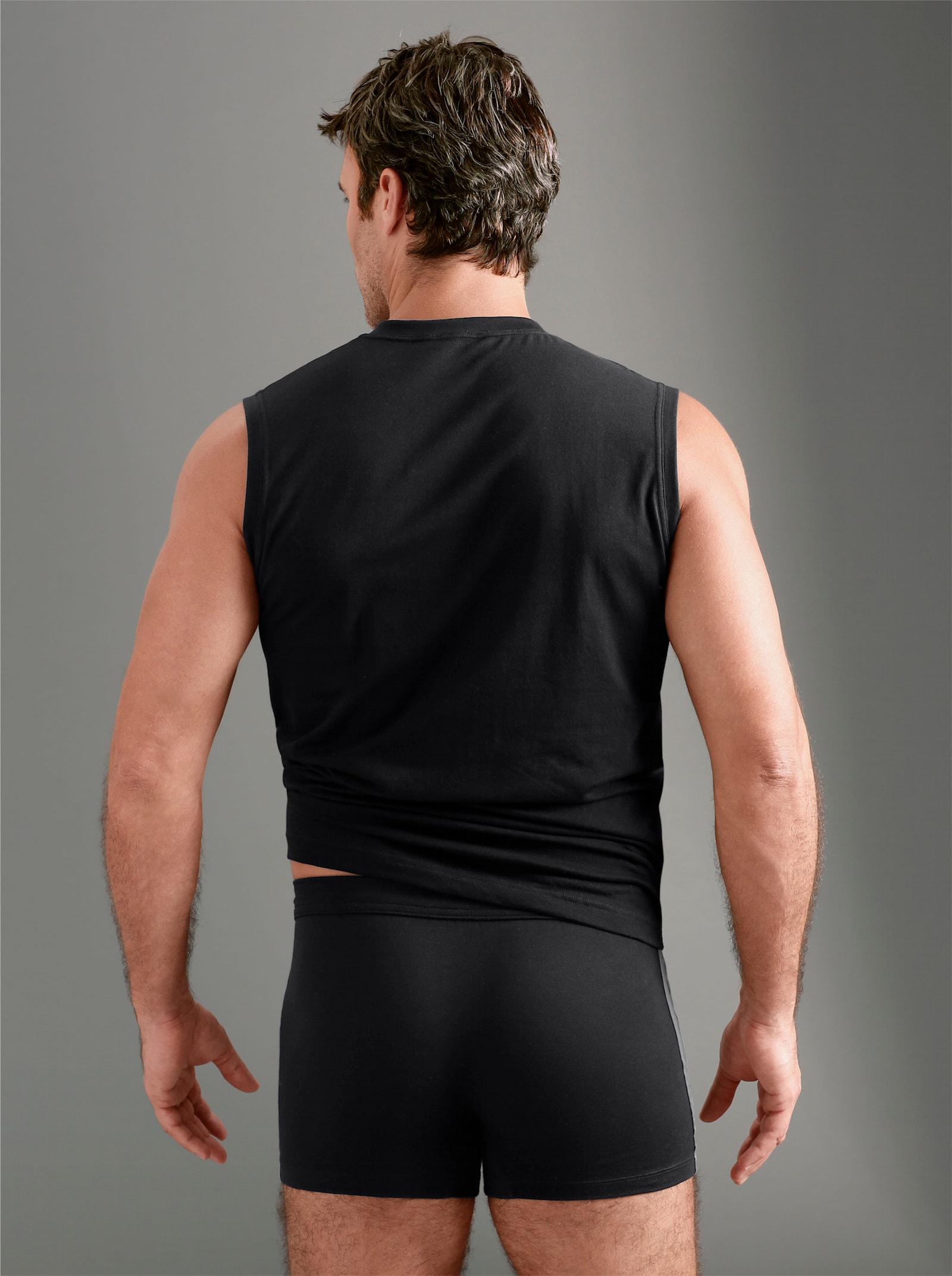 Schiesser Unterhemd - schwarz