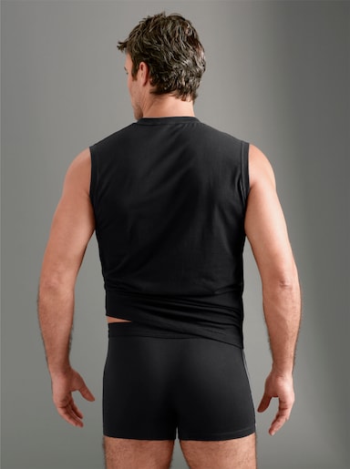 Schiesser Unterhemd - schwarz