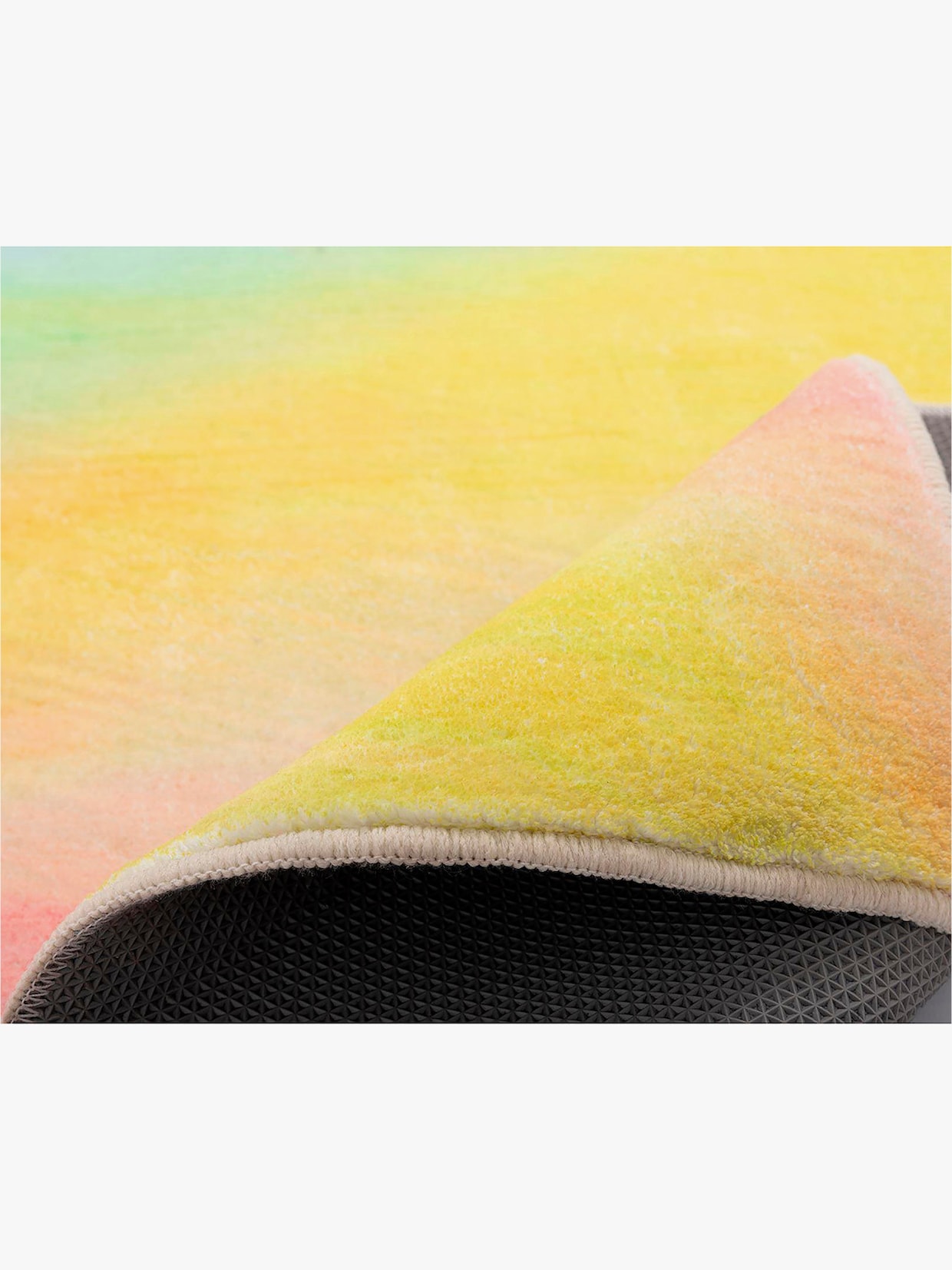 Theko Badematte - gelb-pink