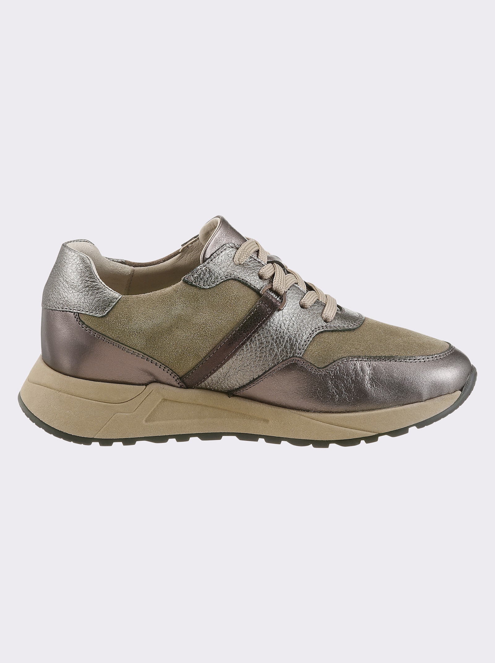 heine Sneaker - taupe-altsilber-bronze