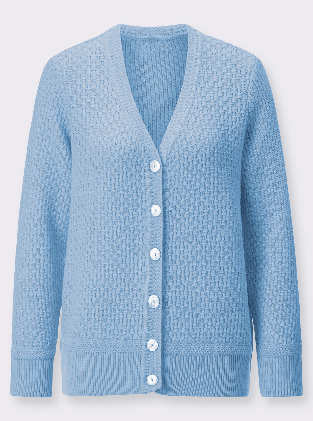 Strickjacke - blau