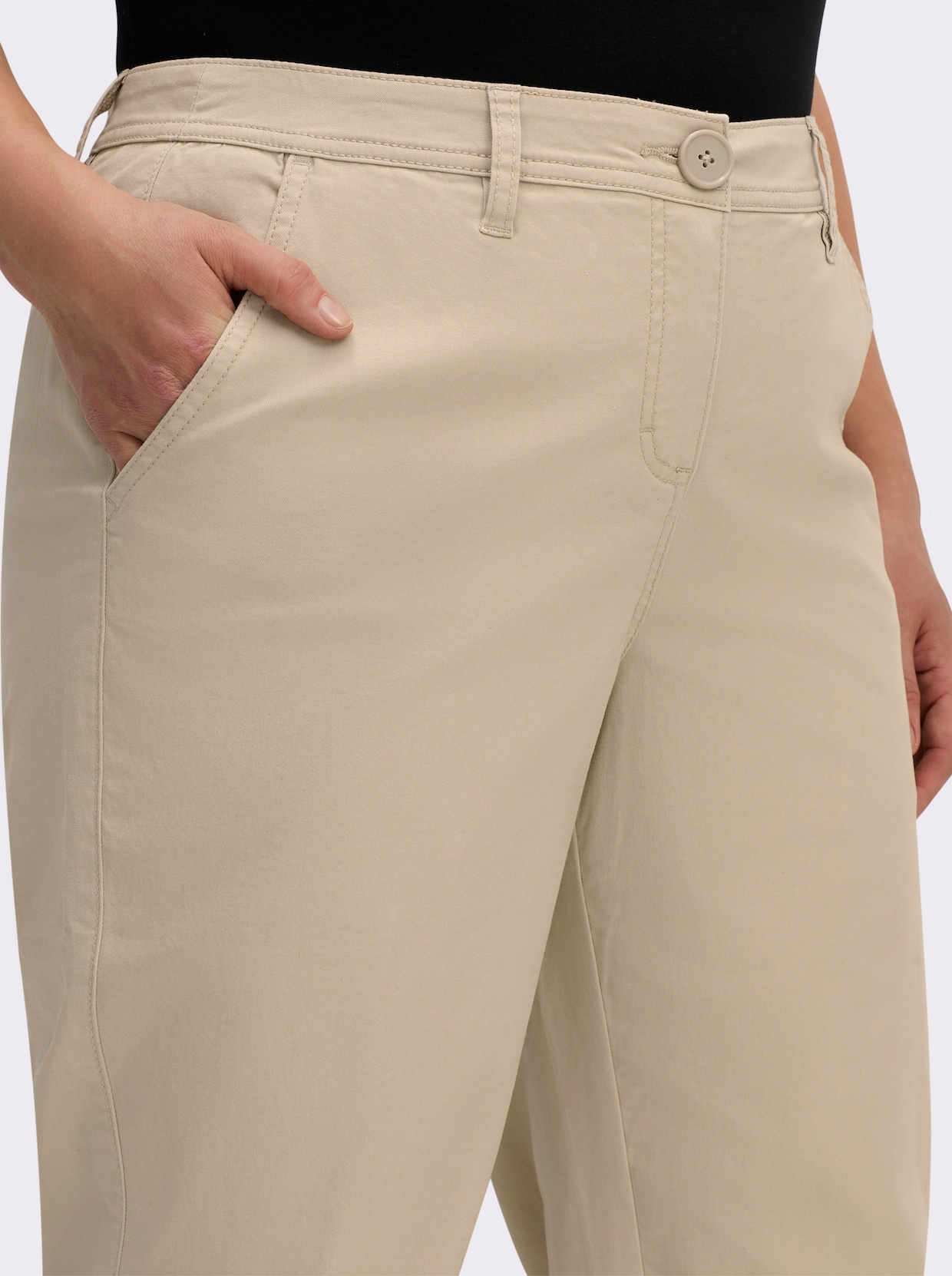 sheego Chinohose - beige