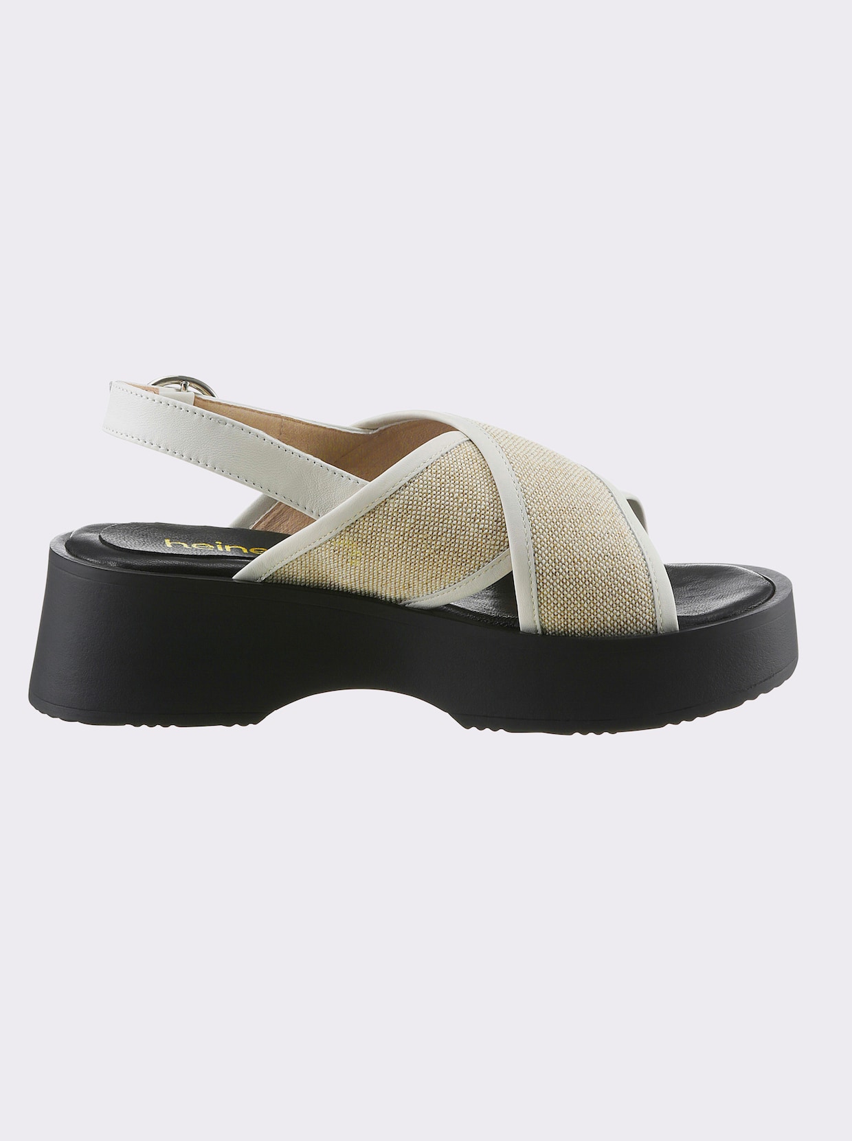 heine Sandales - beige-noir