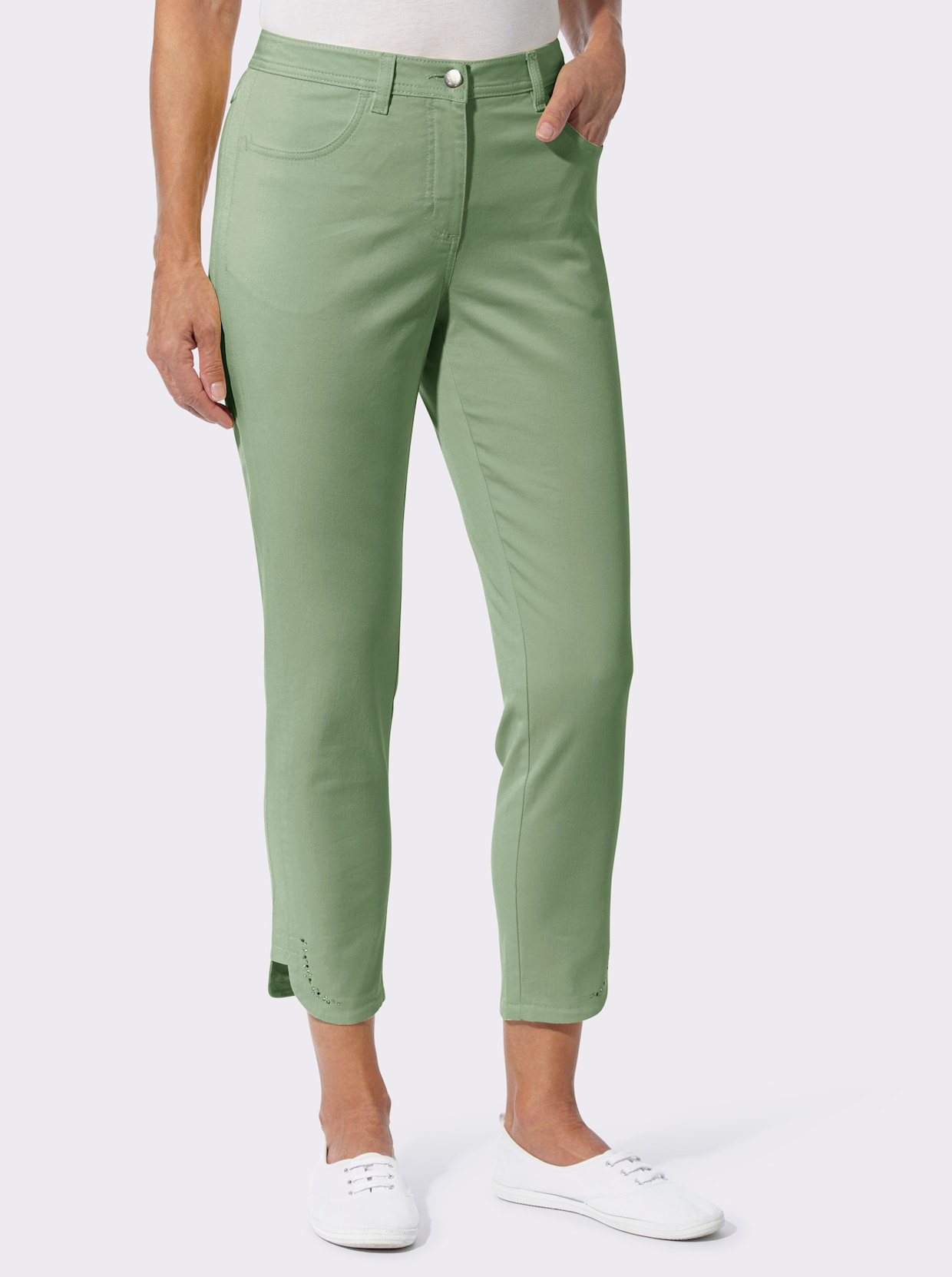 7/8-jeans - eucalyptus