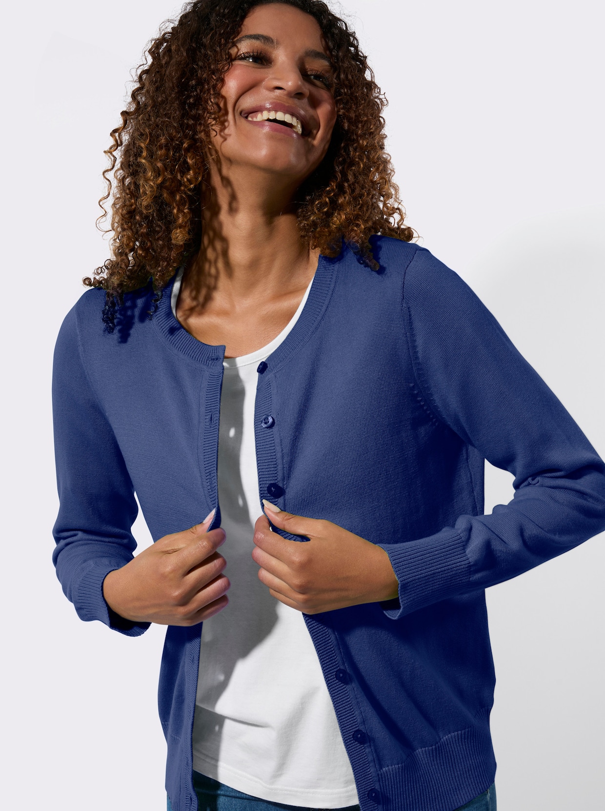 Cardigan - royalblau