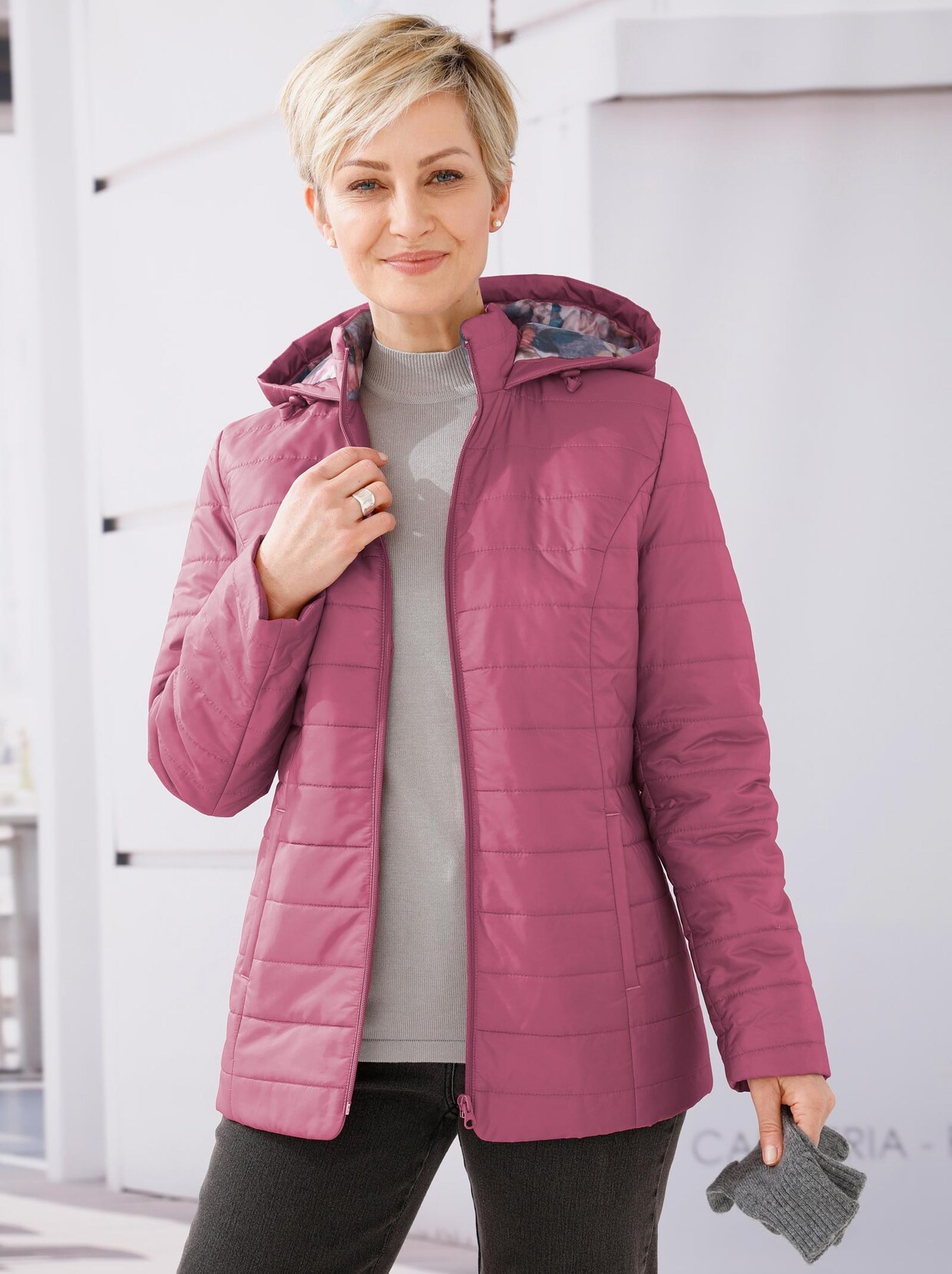Steppjacke - beere