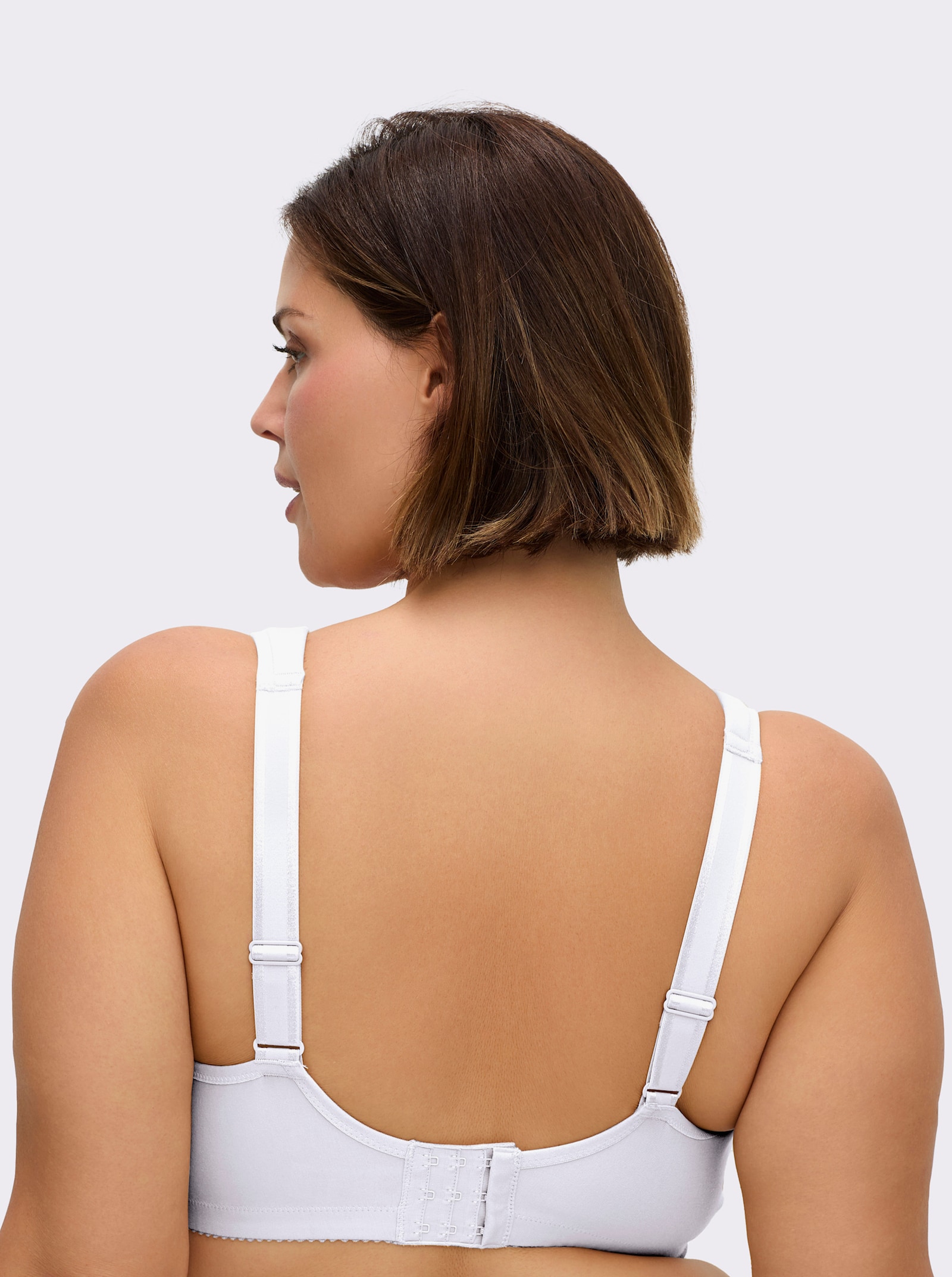 Miss Mary Entlastungs-BH ohne Bügel mit Spitzenstickerei - weiß