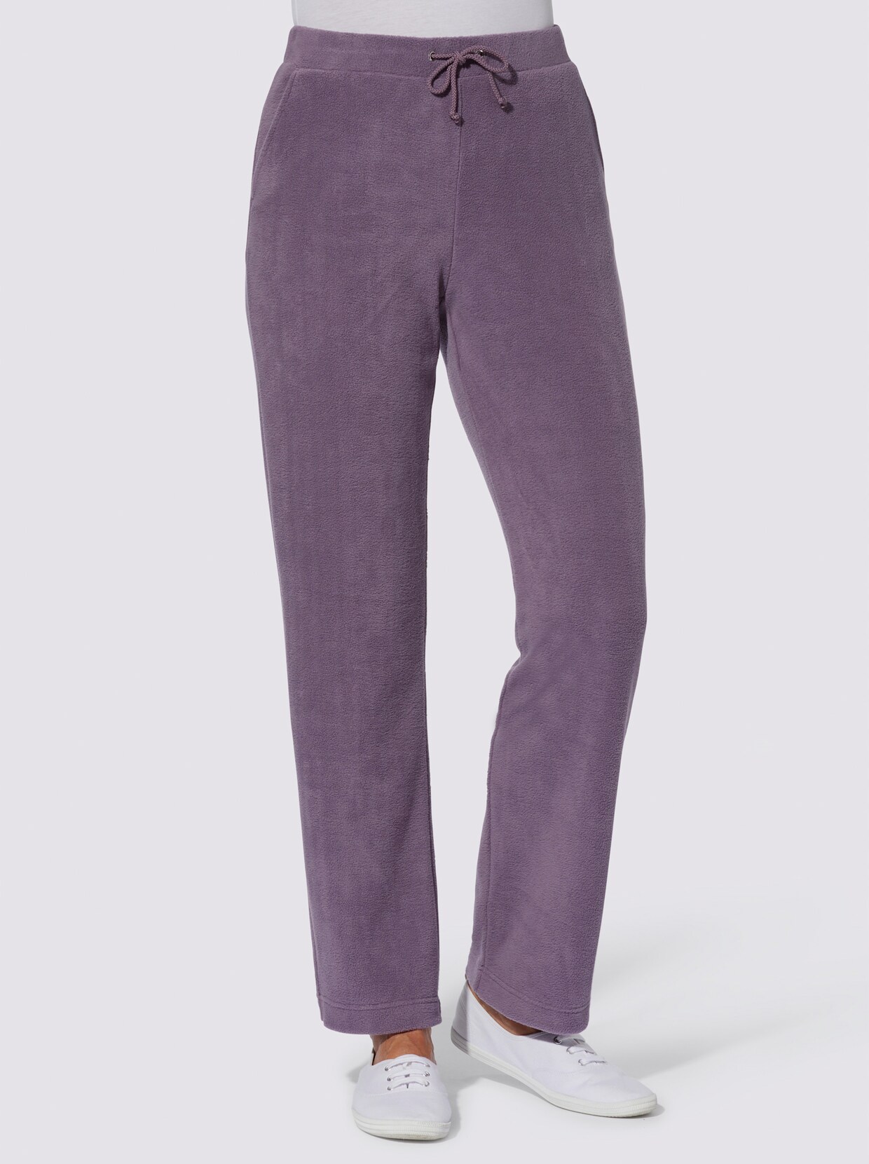 Fleece-Hose - feige