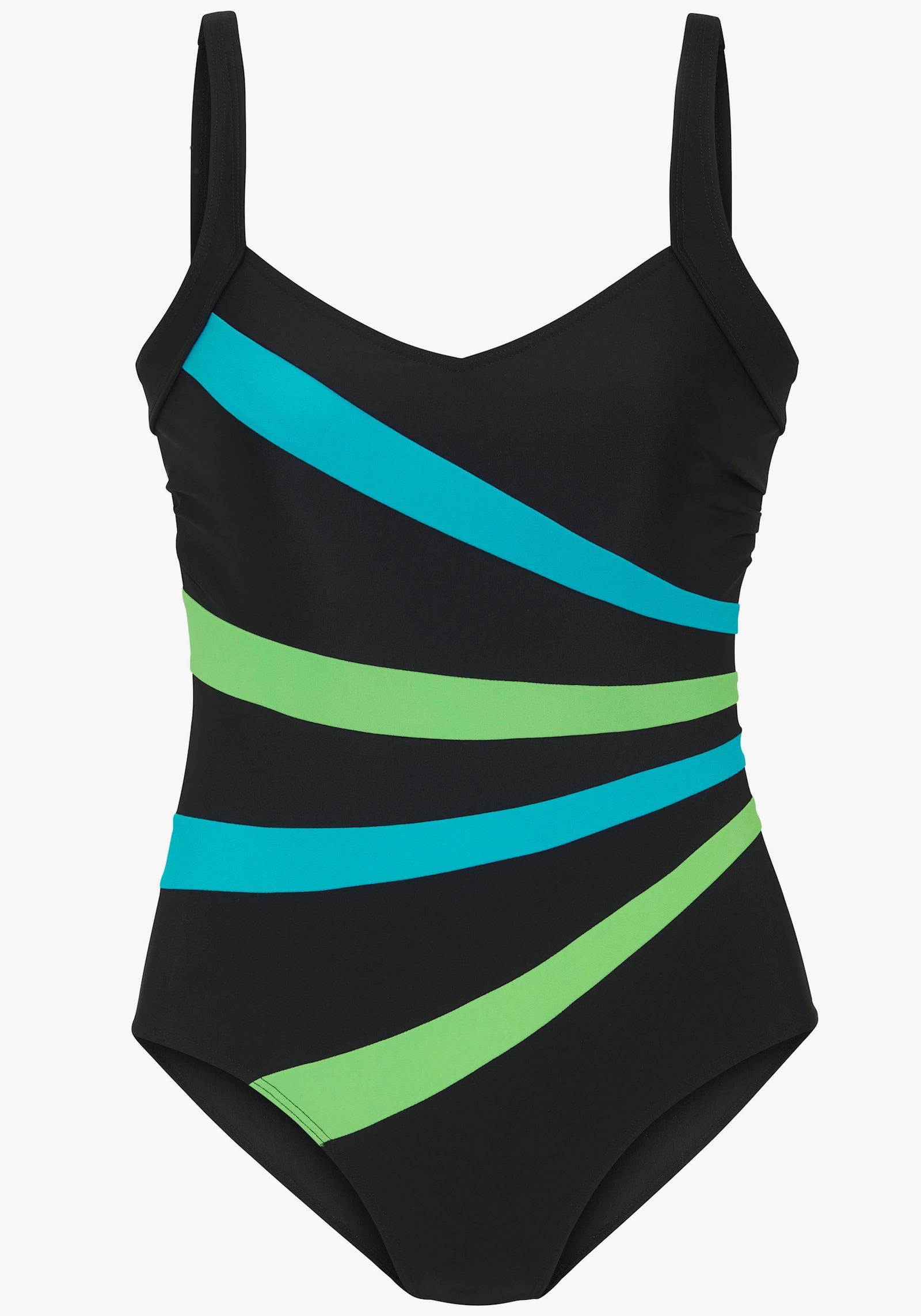 LASCANA Badeanzug - schwarz