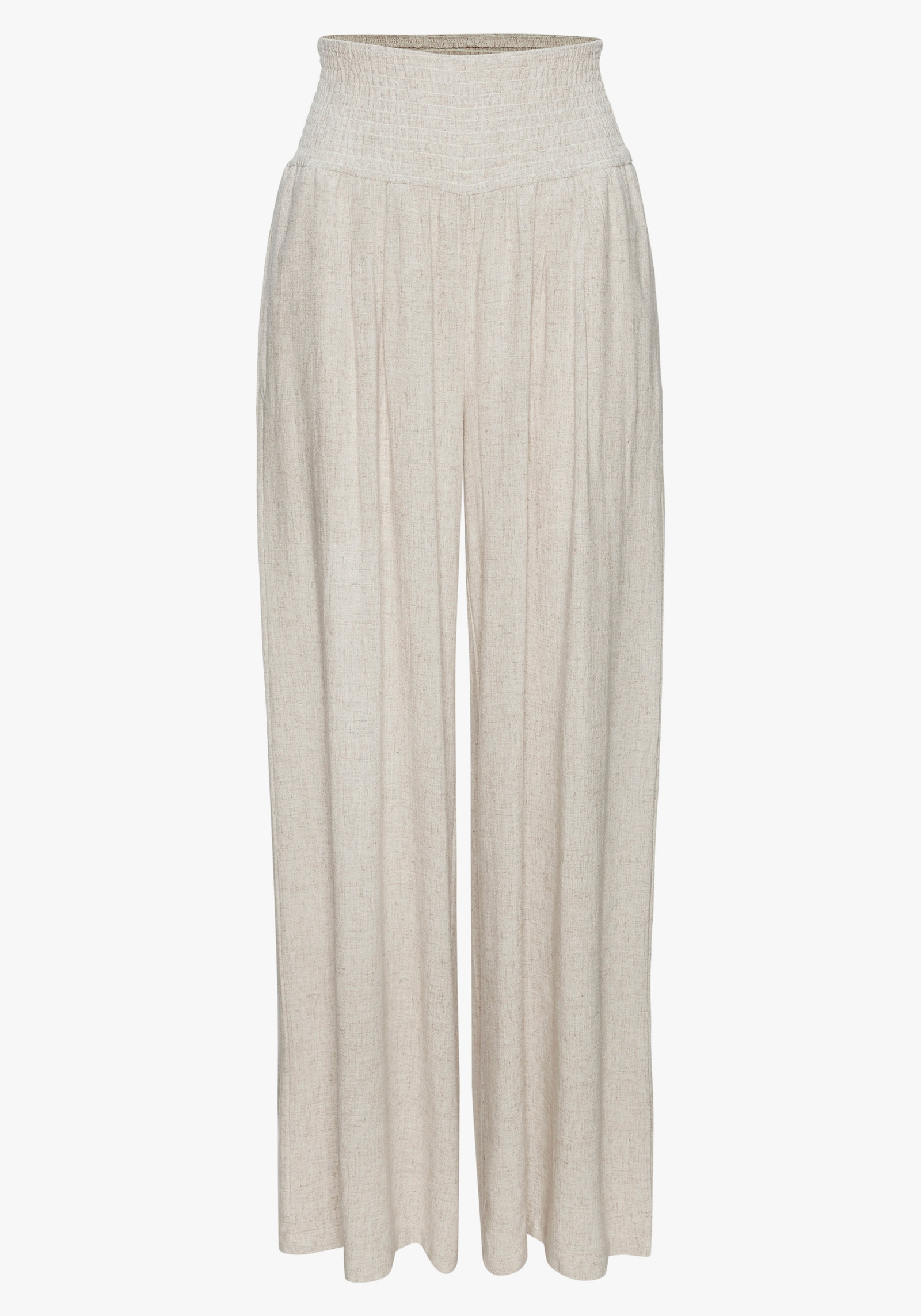 French Connection Leinenhose - beige meliert