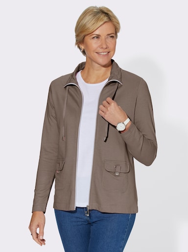 Shirtjacke - taupe