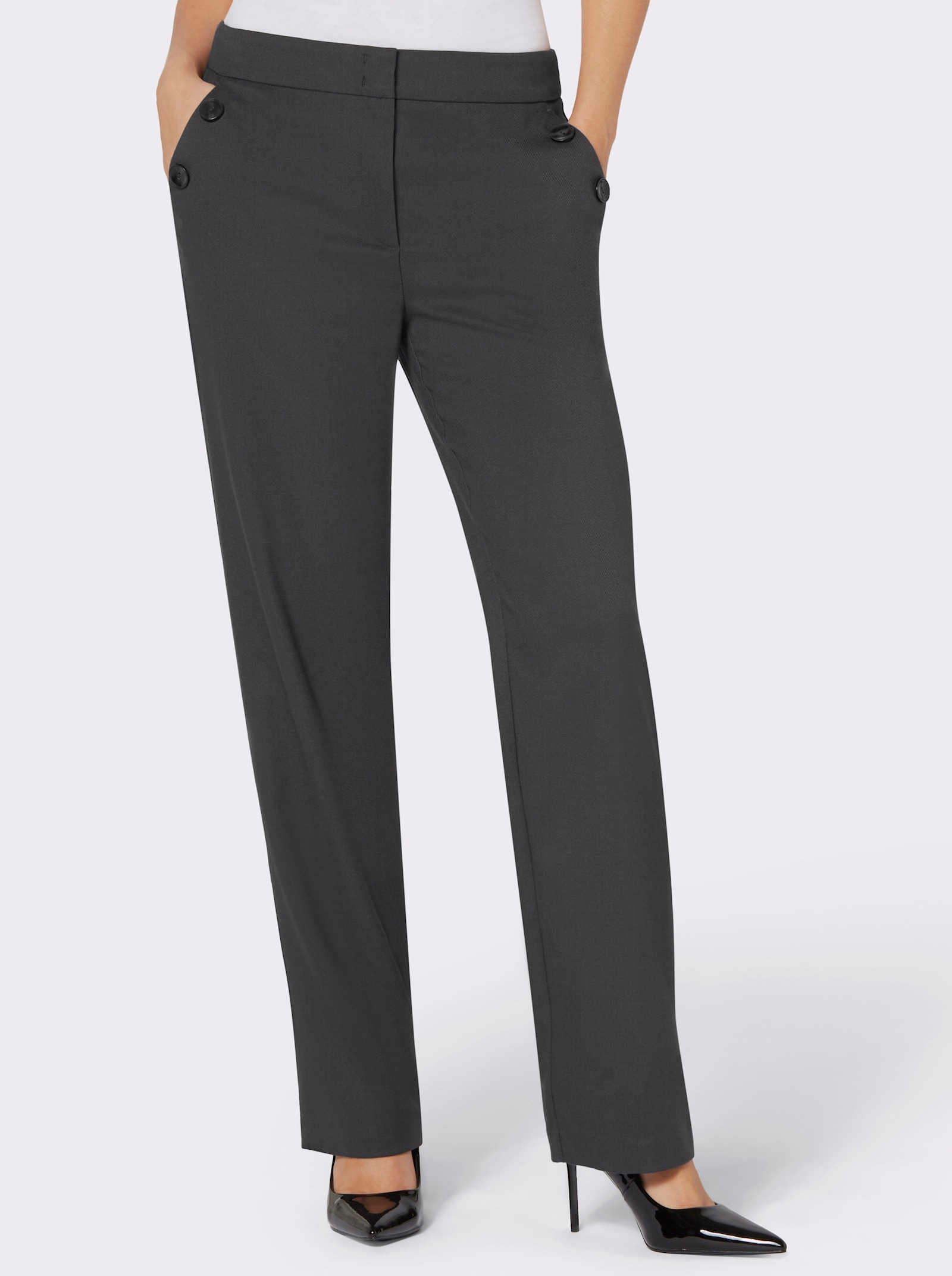 Hose mit Rautenmuster - graphit