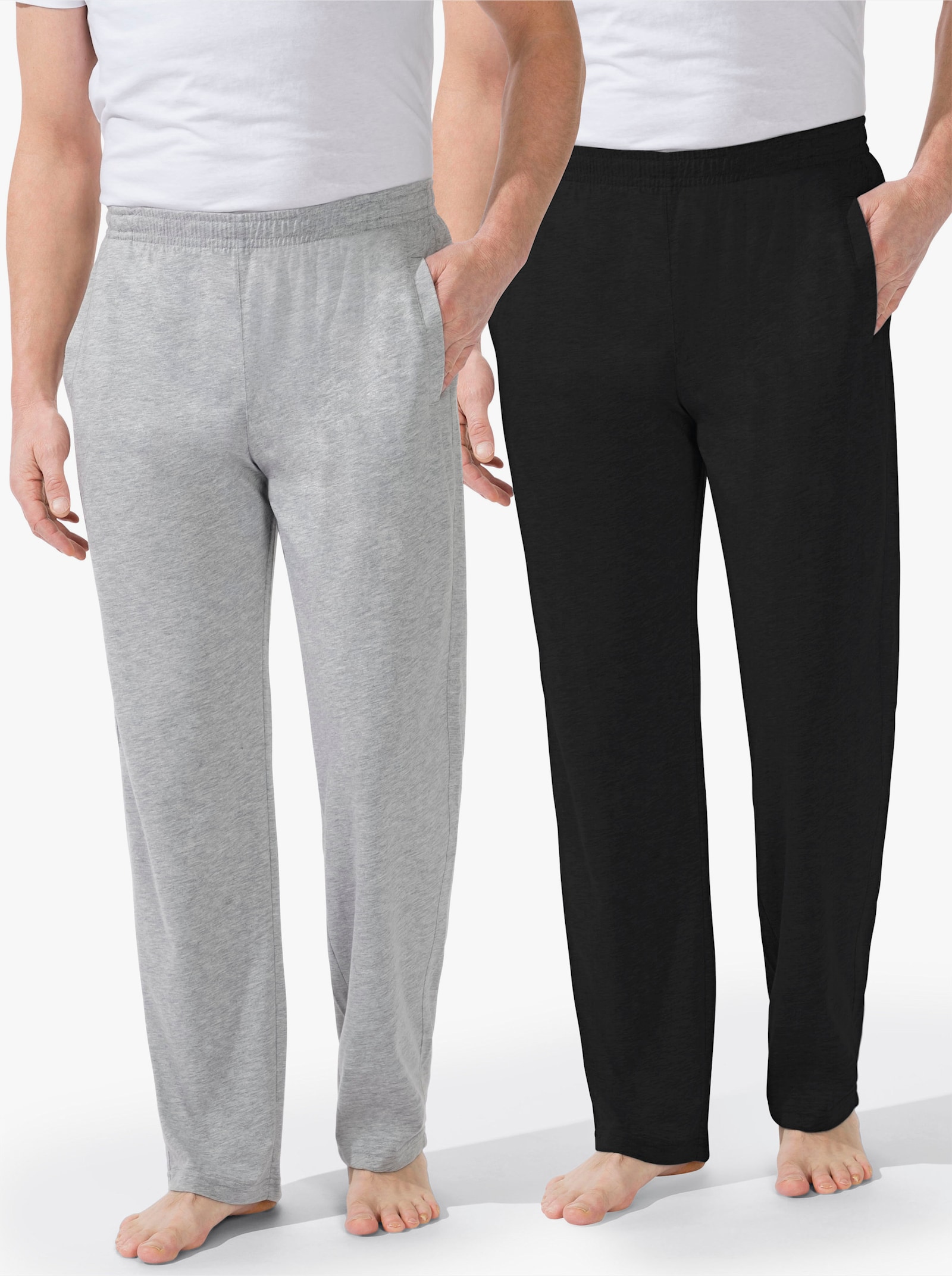 Catamaran Sports Freizeithose mit Dehnbund - schwarz + grau-meliert