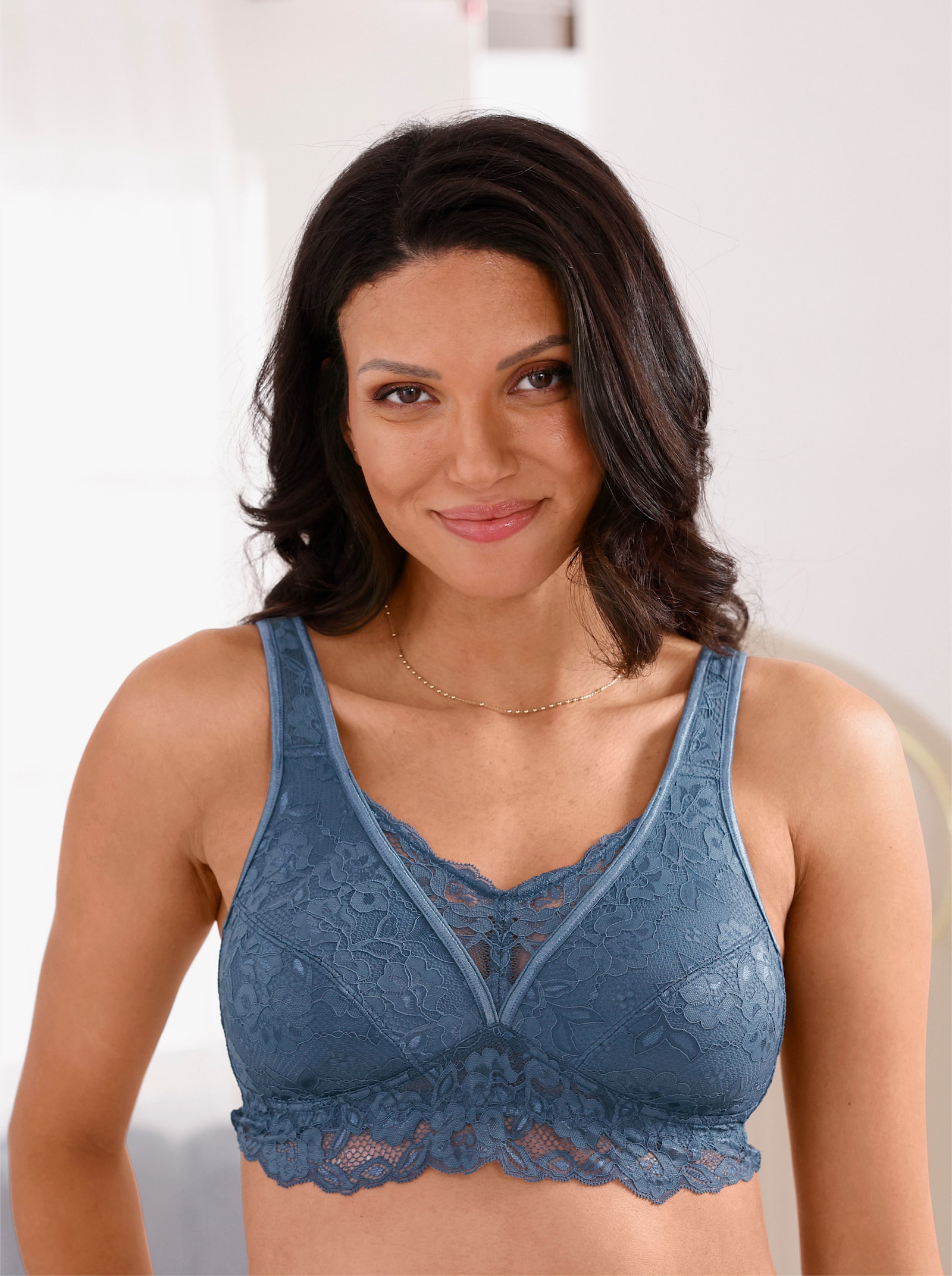 wäschepur Komfort-BH ohne Bügel - rauchblau