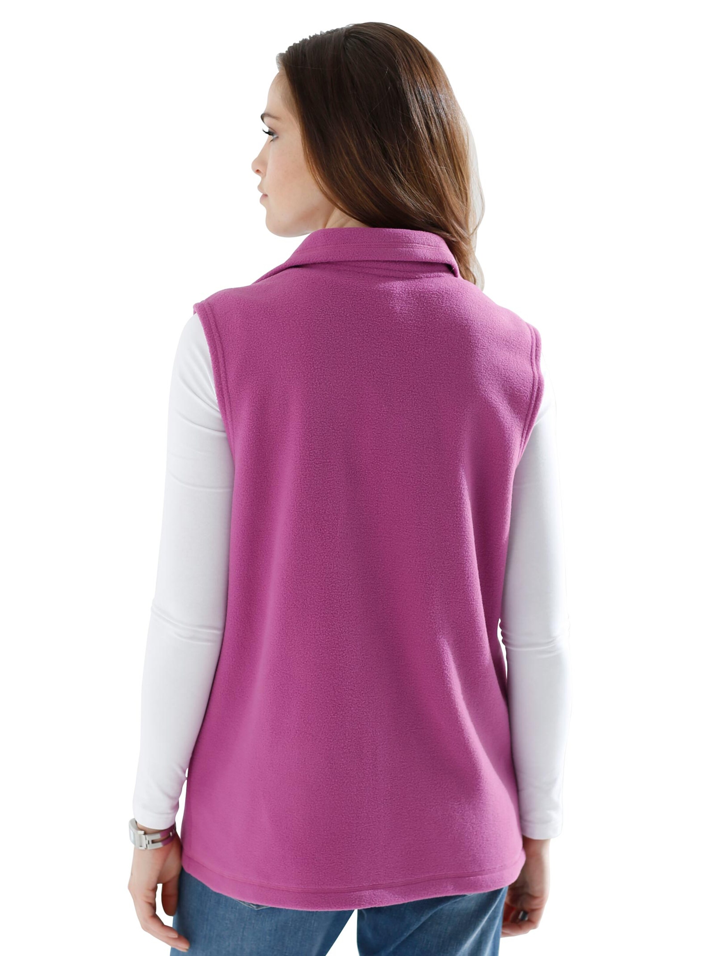 Fleece-Weste - fuchsia