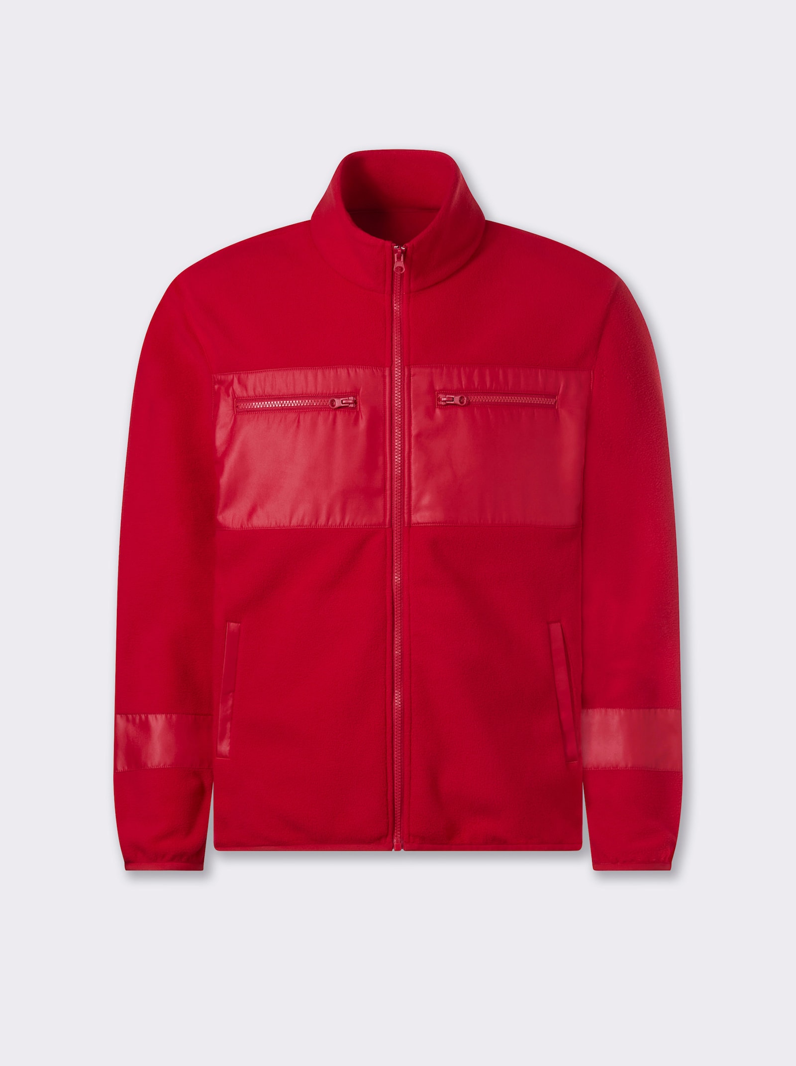 Marco Donati Fleecejack met 4 zakken - rood