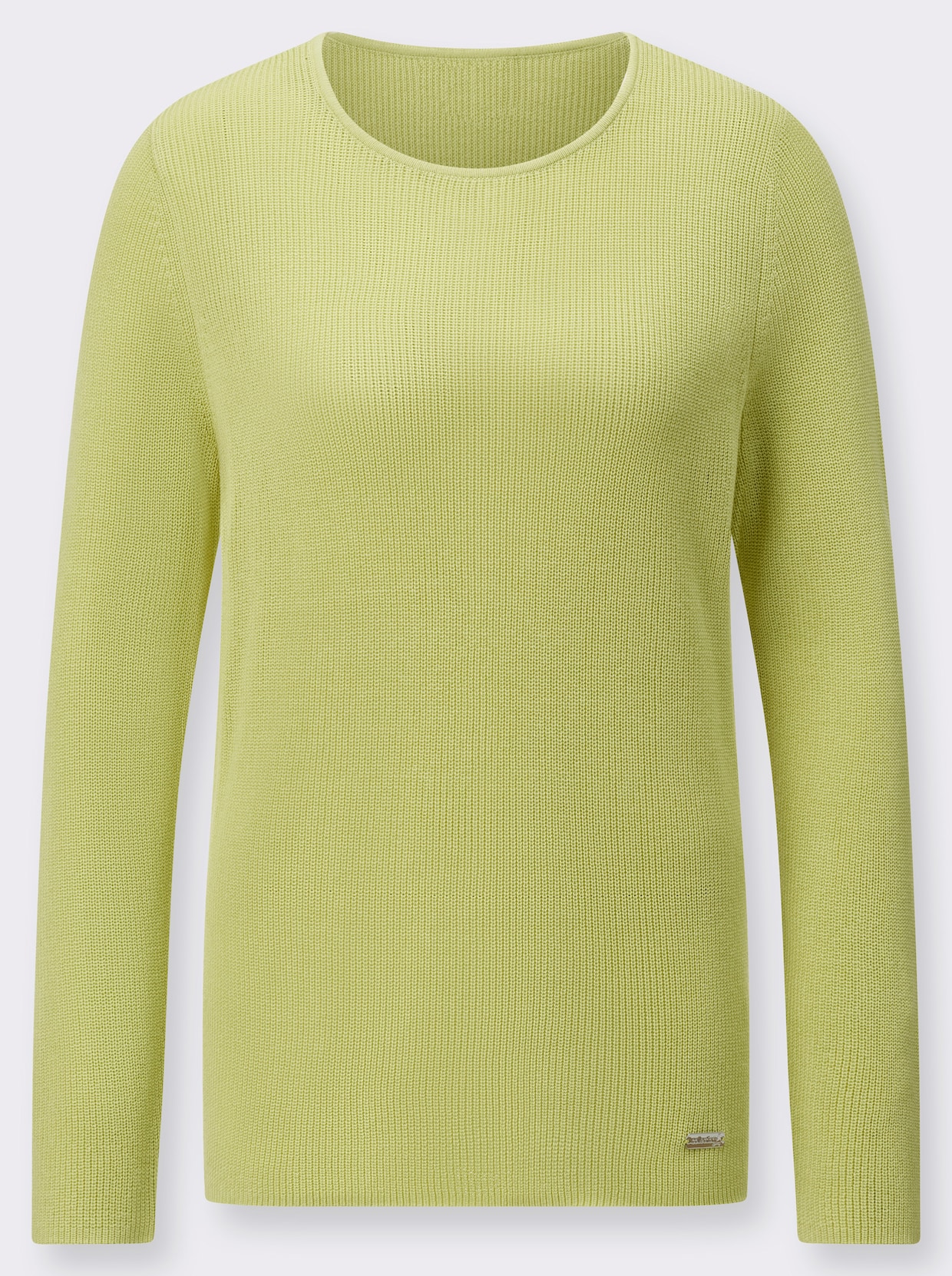 Pullover met ronde hals - pistache