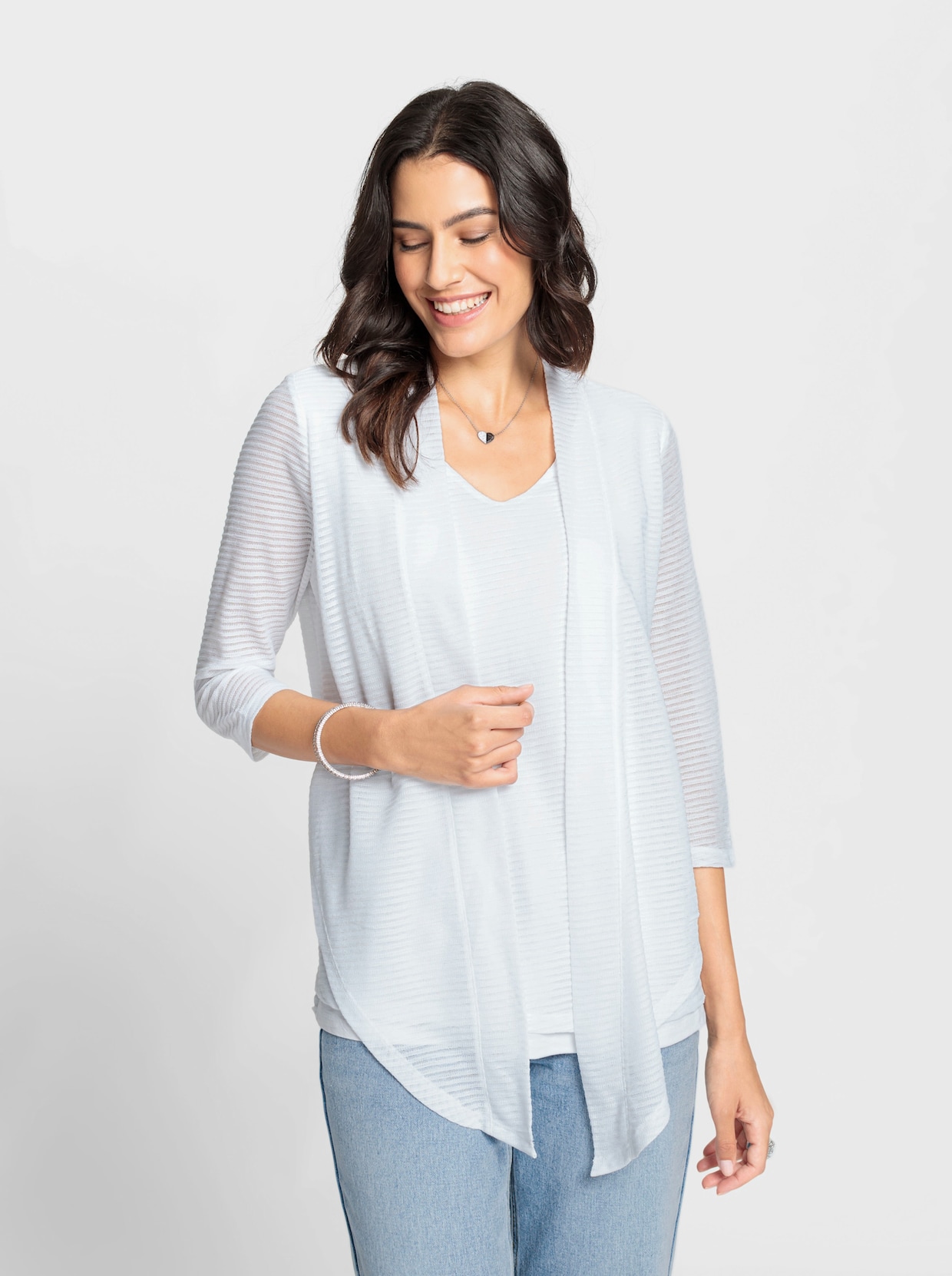 2-in-1-shirt - wit