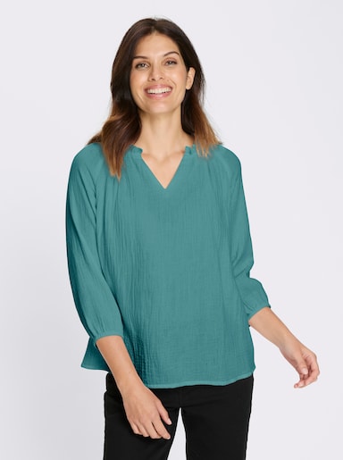 Schlupf-Bluse - ozean
