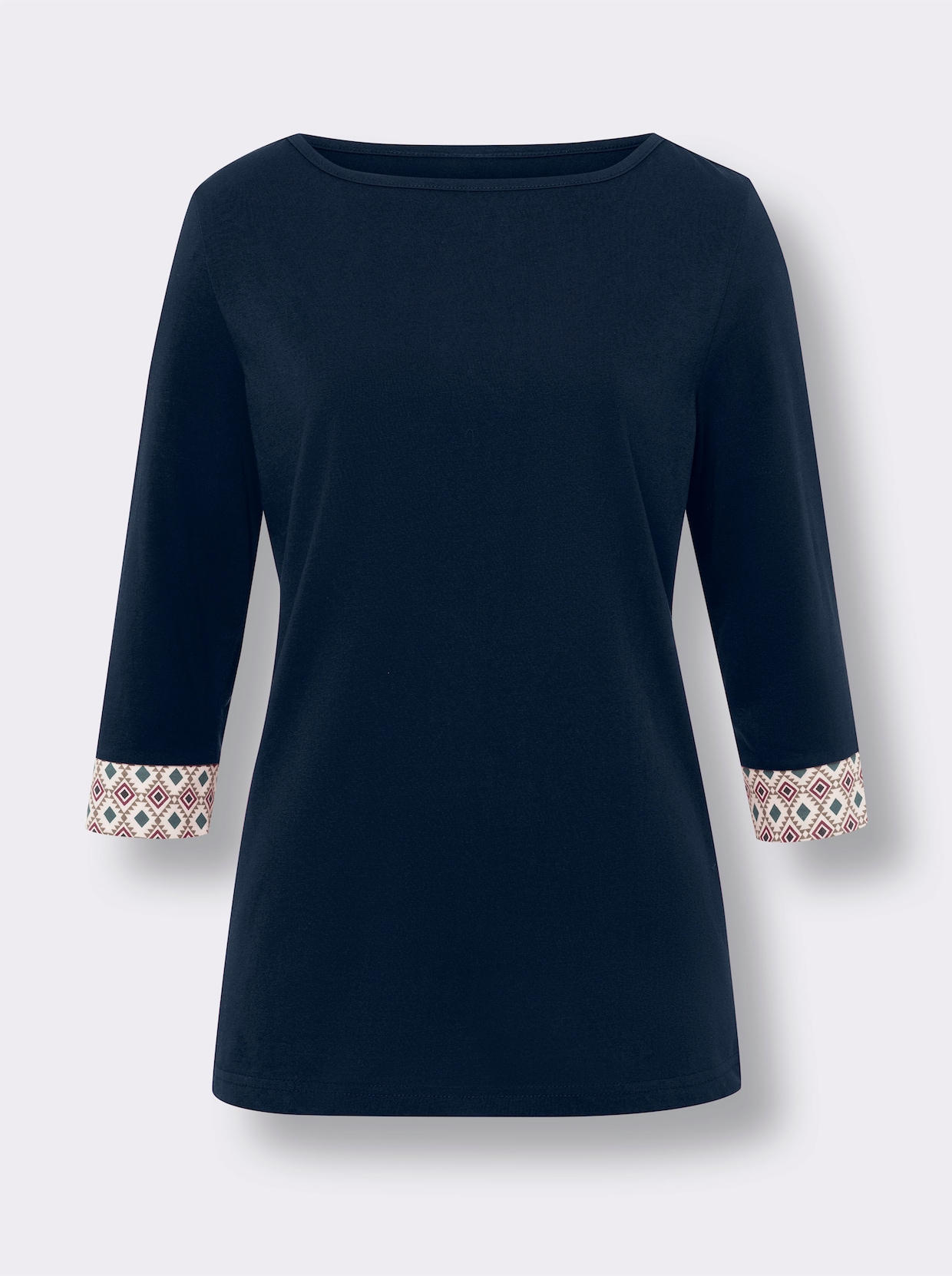 3/4-Arm-Shirt - dunkelblau