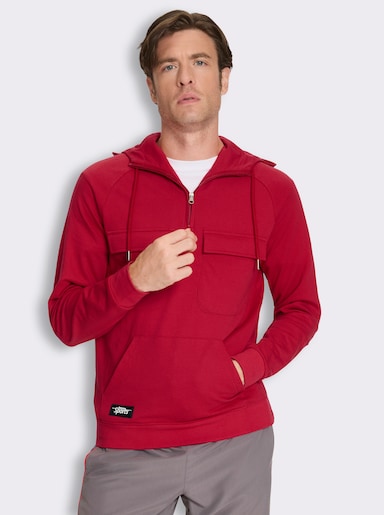 Catamaran Sports Sweatshirt mit Känguru-Tasche - rot