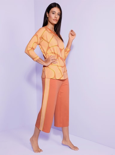 feel good Shirt - papaja/apricot bedrukt