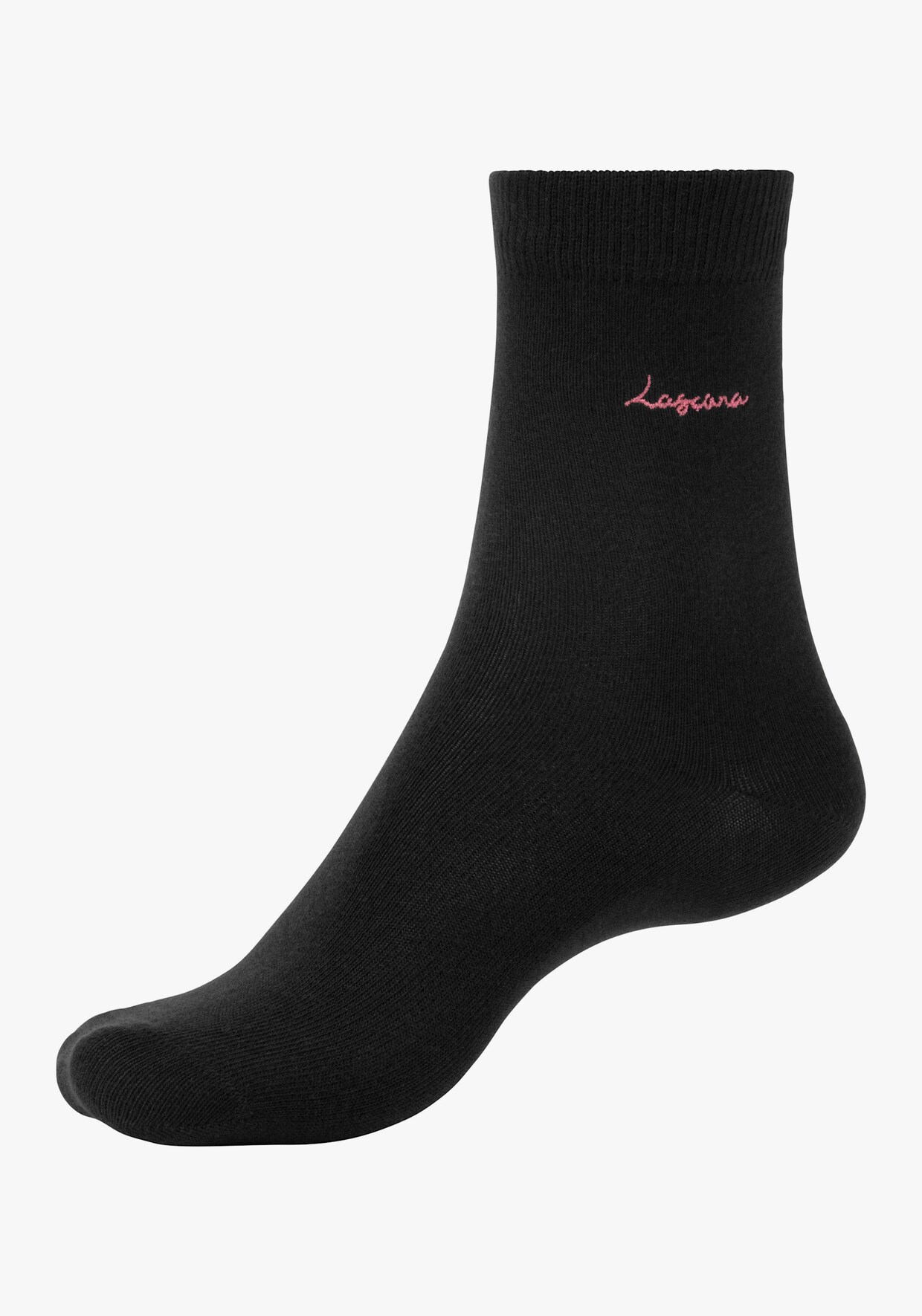 LASCANA chaussettes basiques - 7x noir