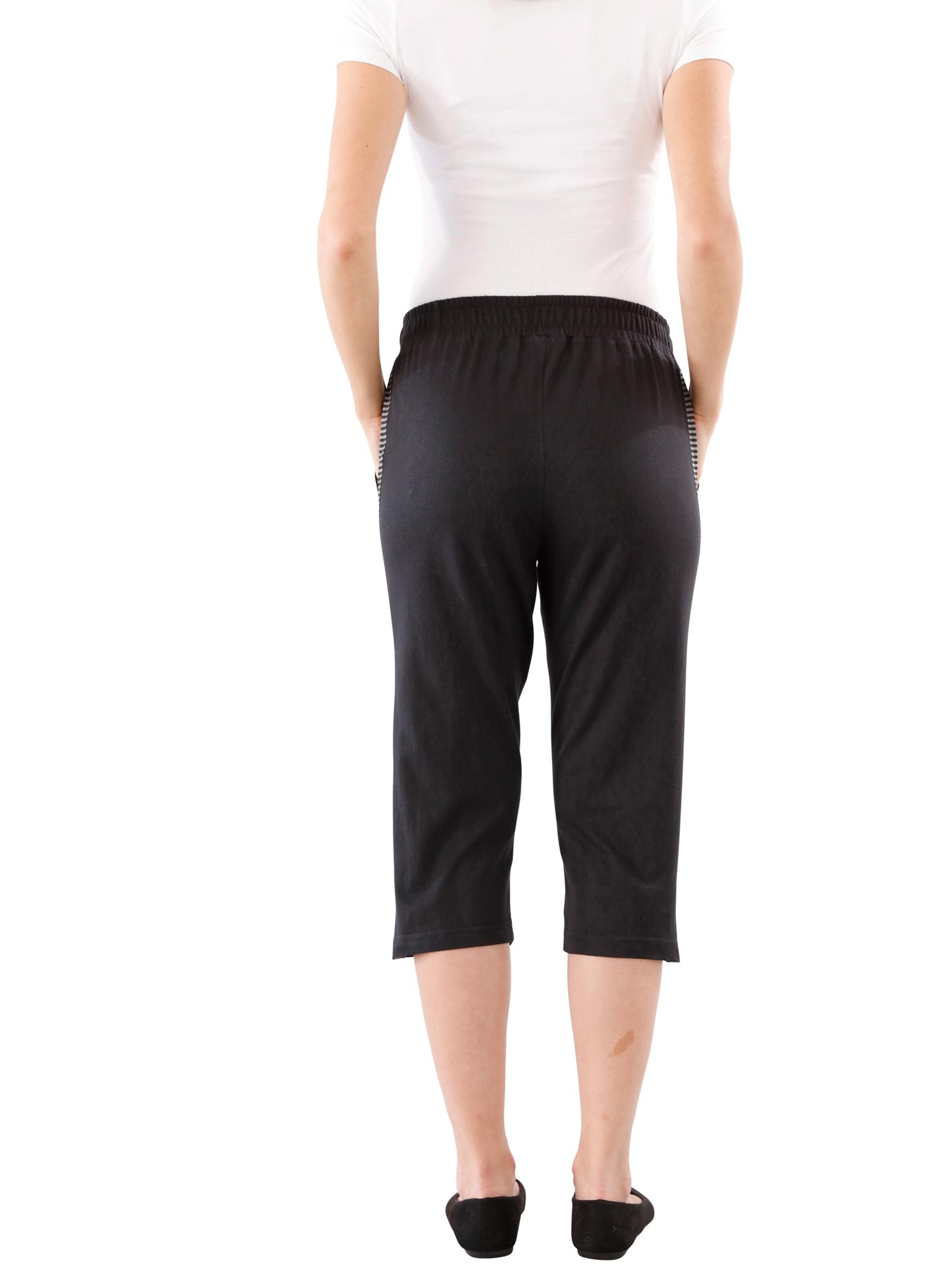 Capri-Freizeithose - schwarz