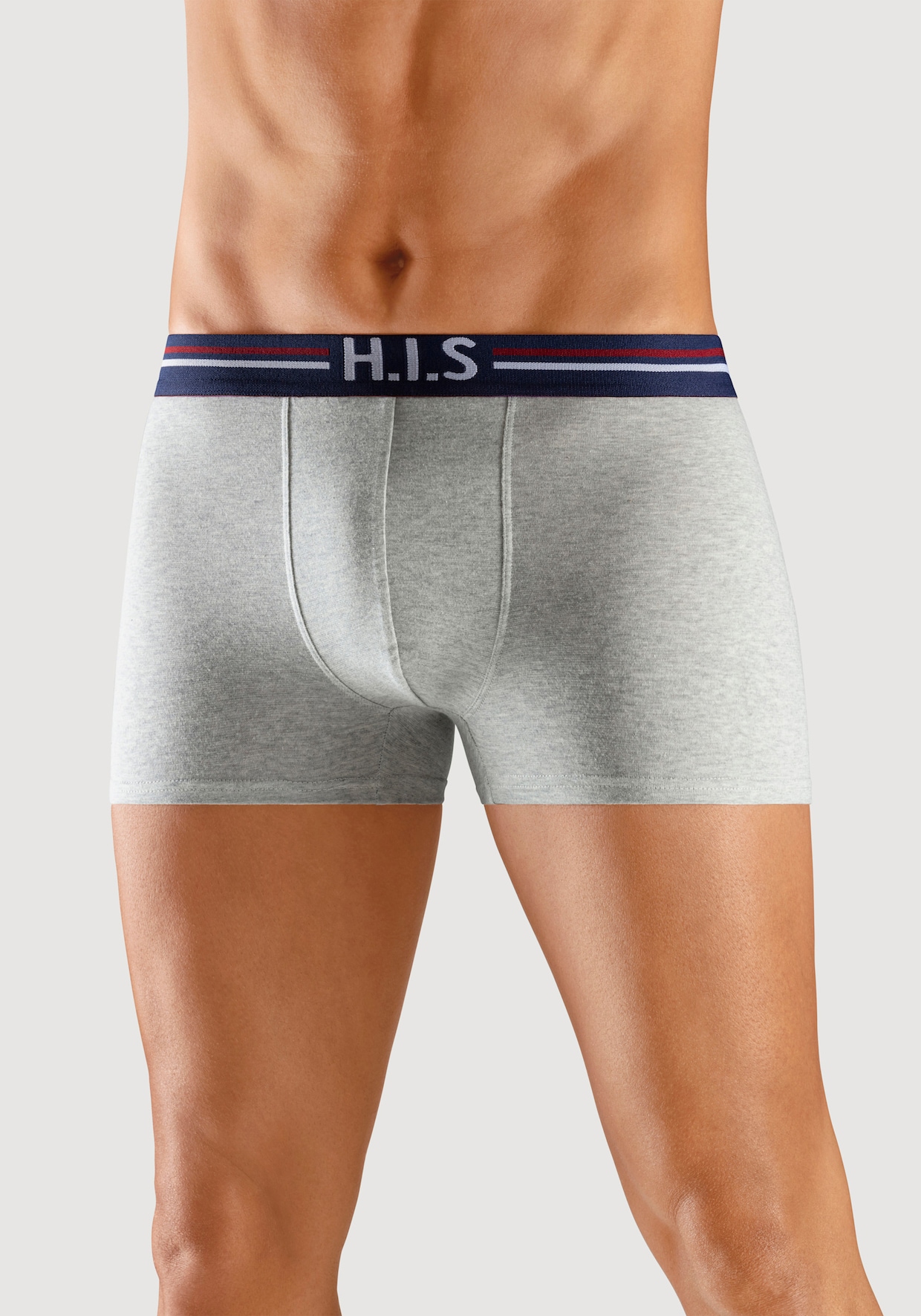 H.I.S Boxer - orange, mint, navy, grau-meliert, schwarz