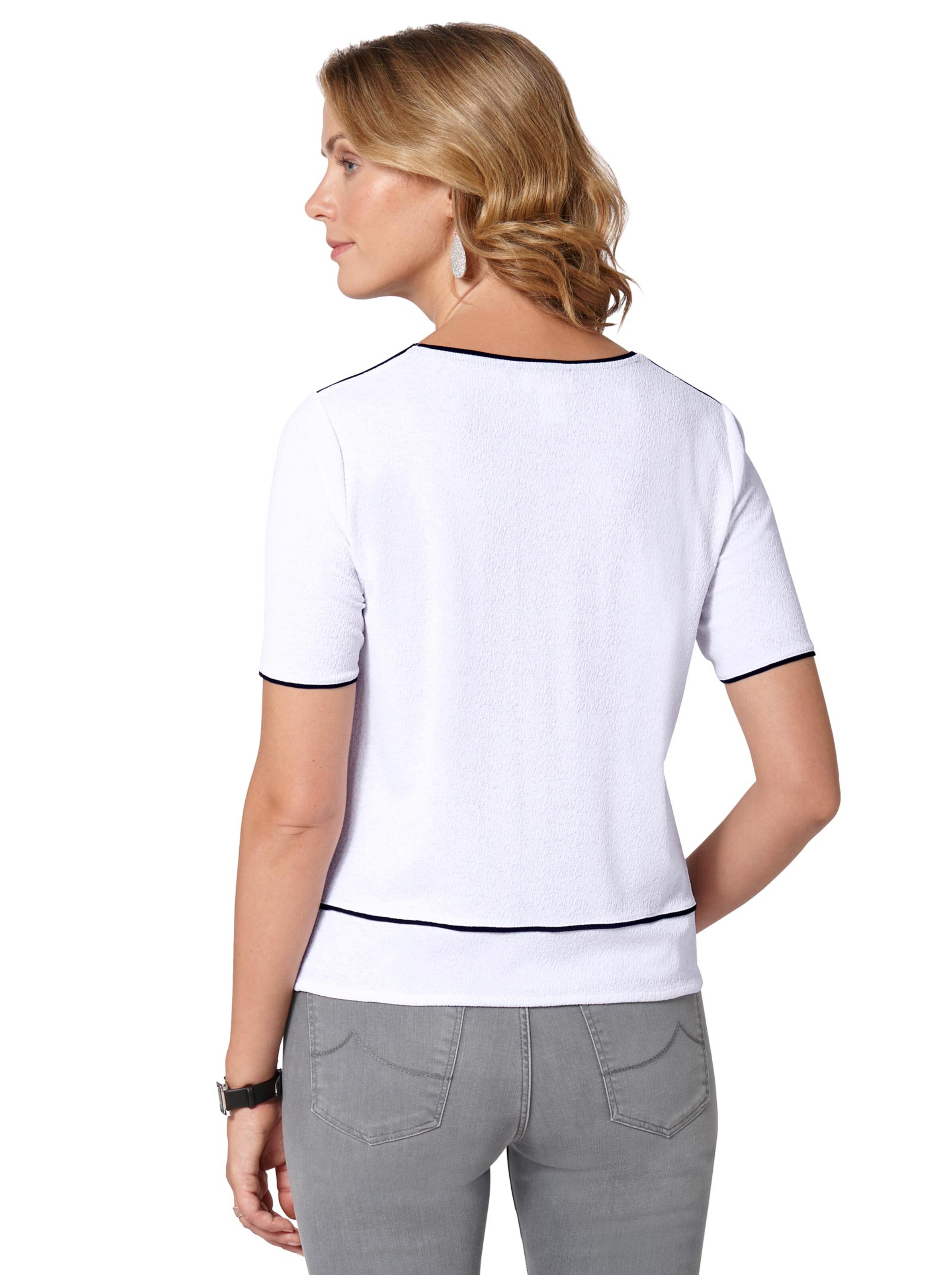 Shirt - weiß-schwarz