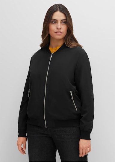 sheego Blouson - schwarz