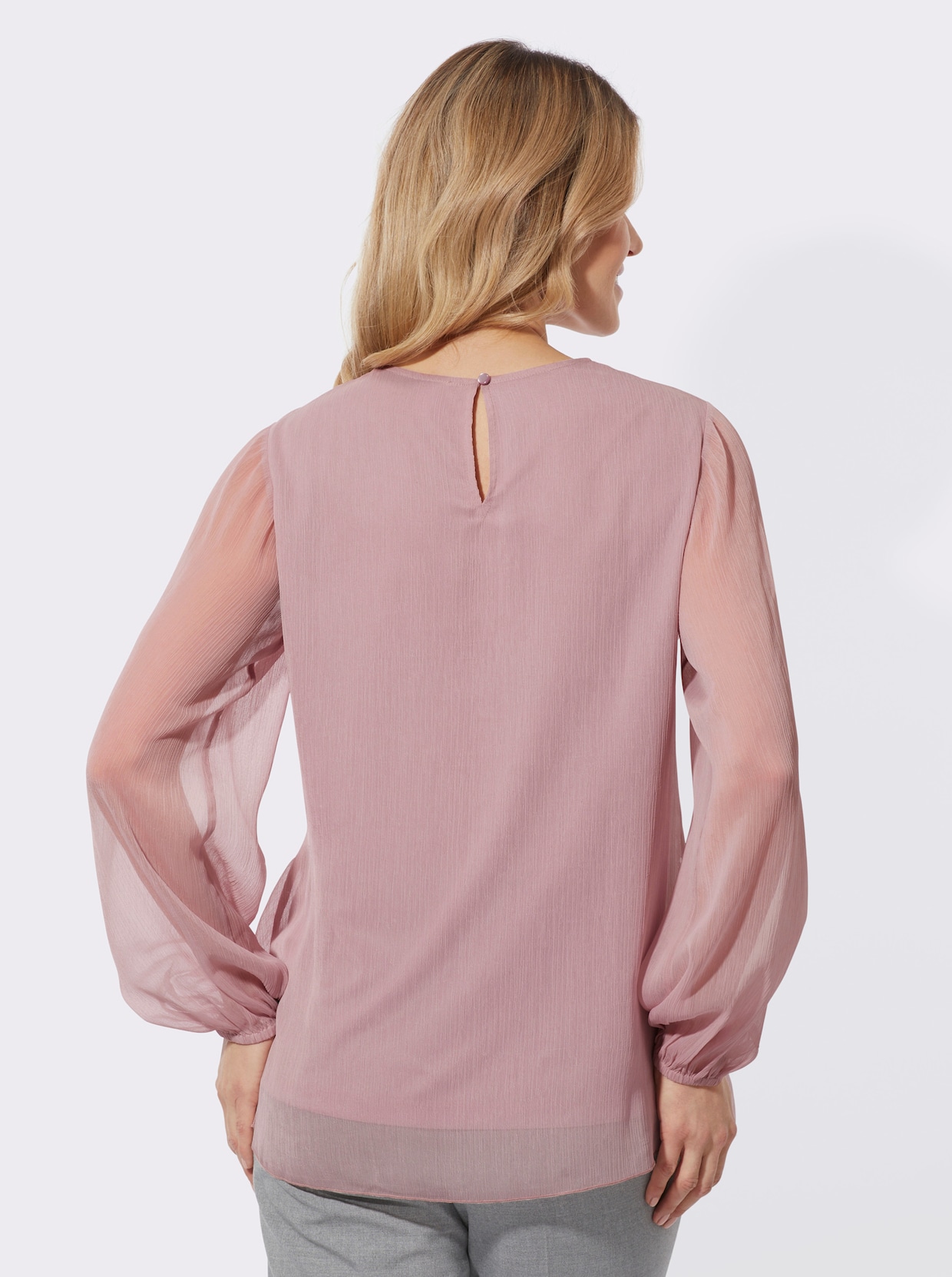 Spitzenbluse - mauve