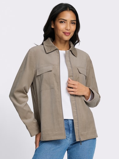 Cordjacke mit Pattentaschen - sesam