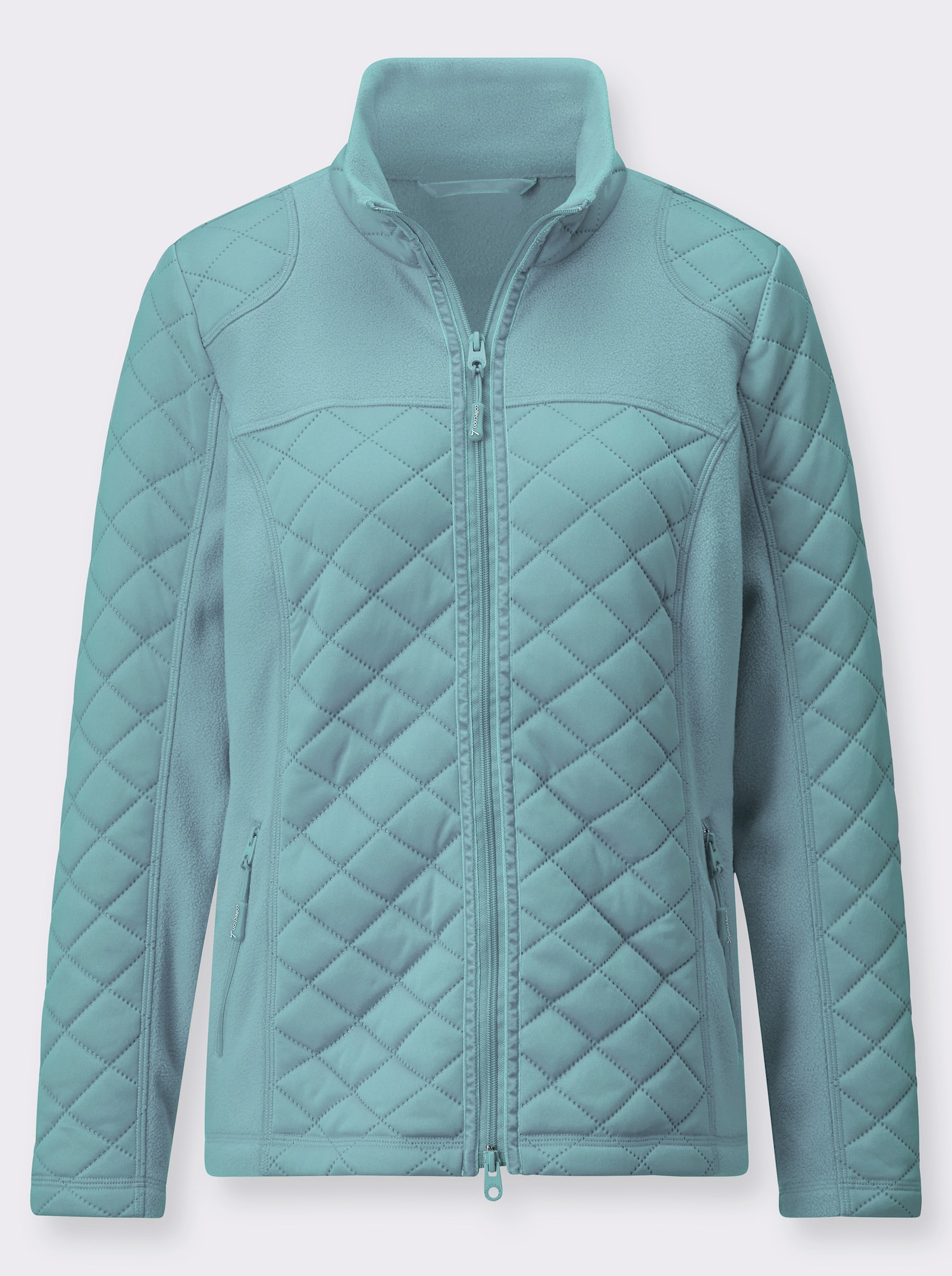 Fleecejacke mit Reißverschluss-Taschen - ozean