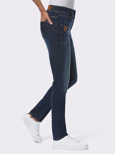Stretch-Jeans mit dezenter Waschung - dark blue