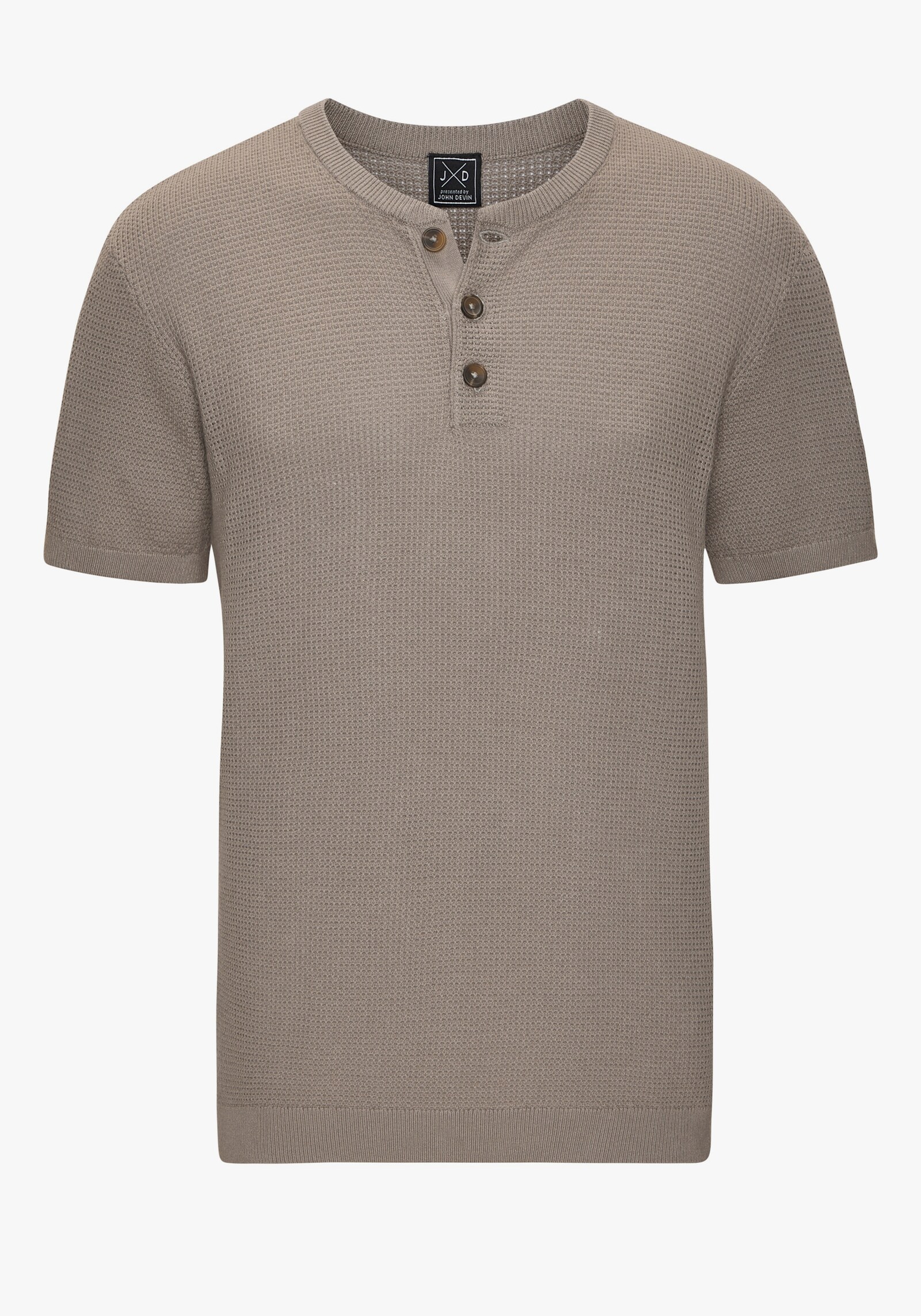 John Devin Henleyshirt - taupe