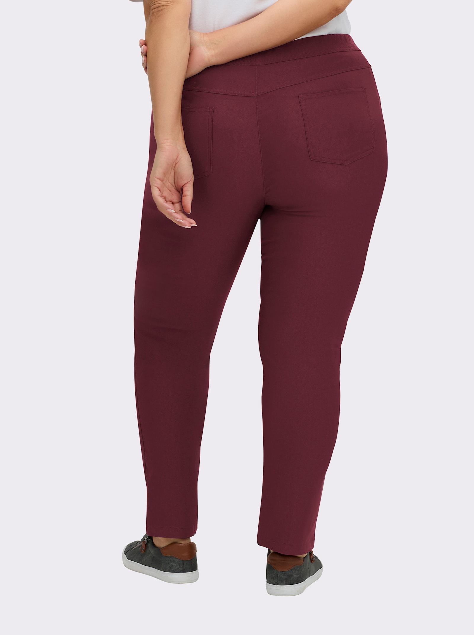 Hose innen angeraut - bordeaux