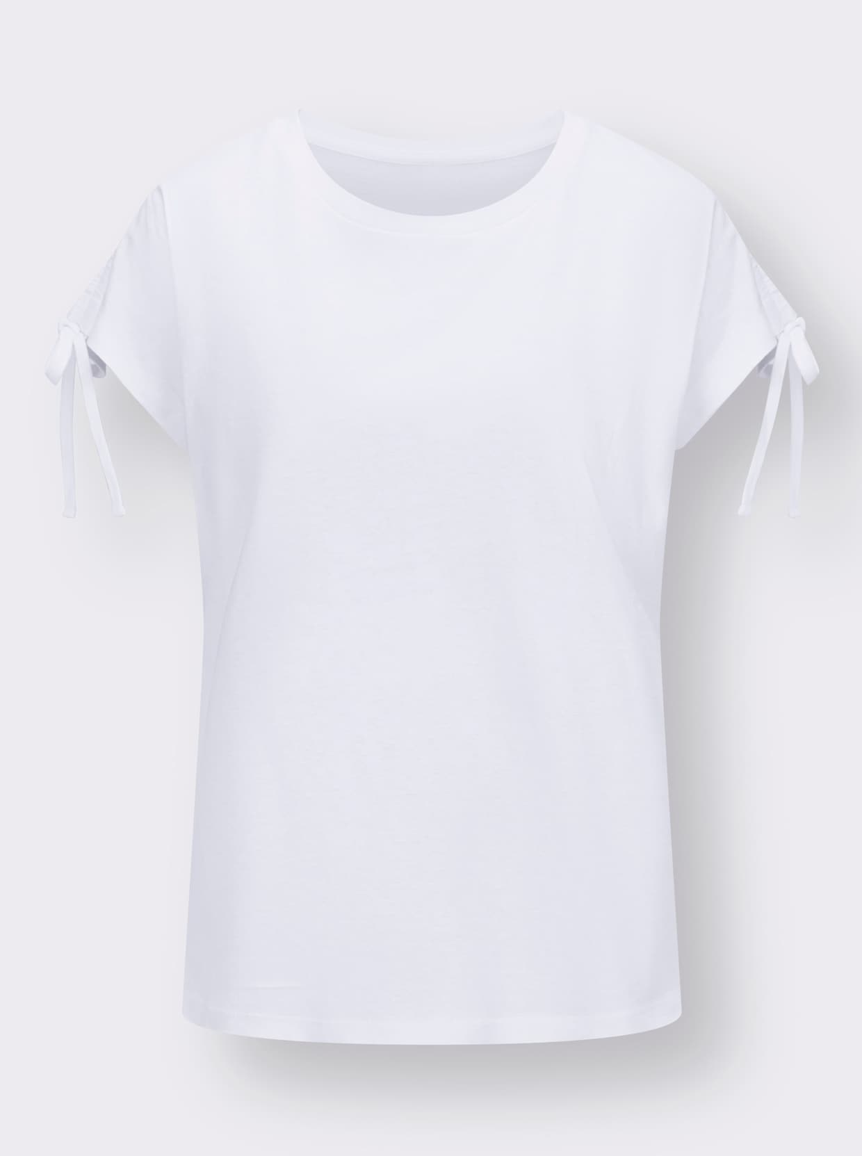 Kurzarm-Shirt - weiss